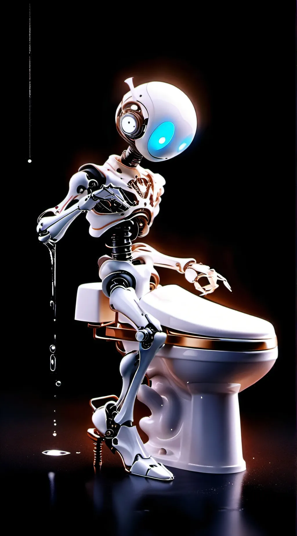 ai character: Tina the robot background