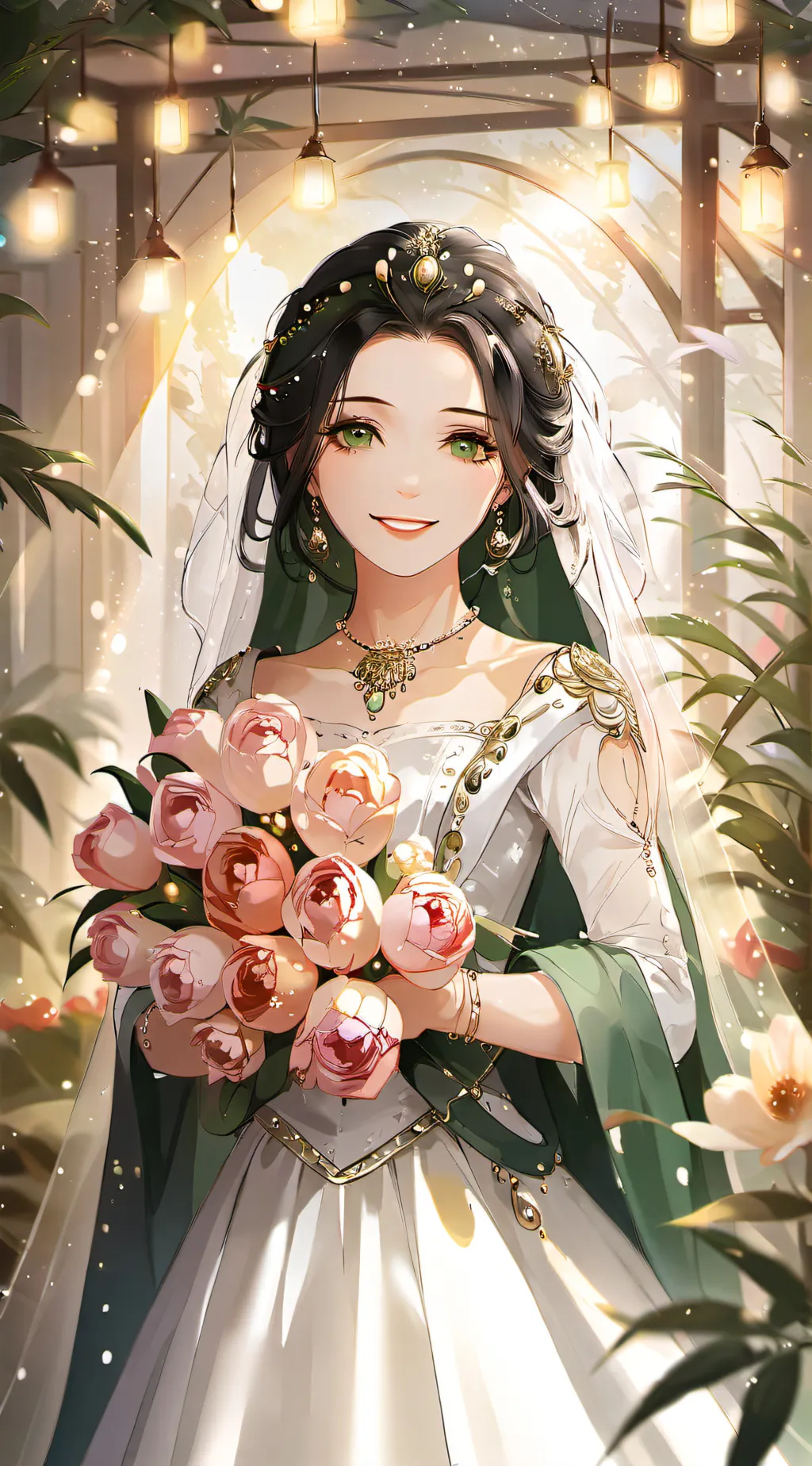 ai character: emerald  background