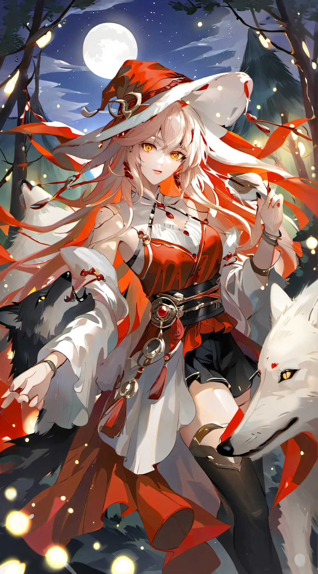 ai character: mha wolf  background