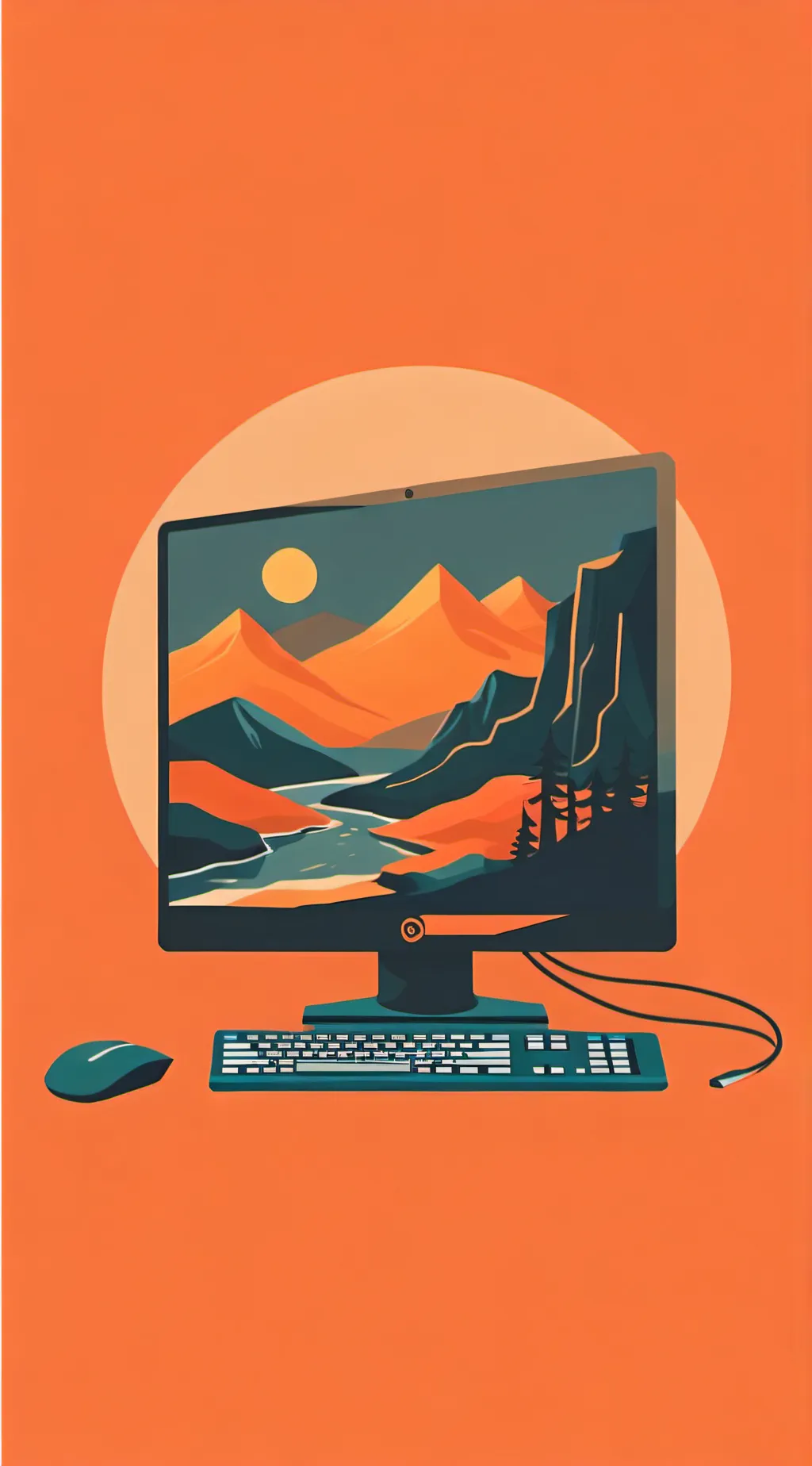 ai character: friendly computer background