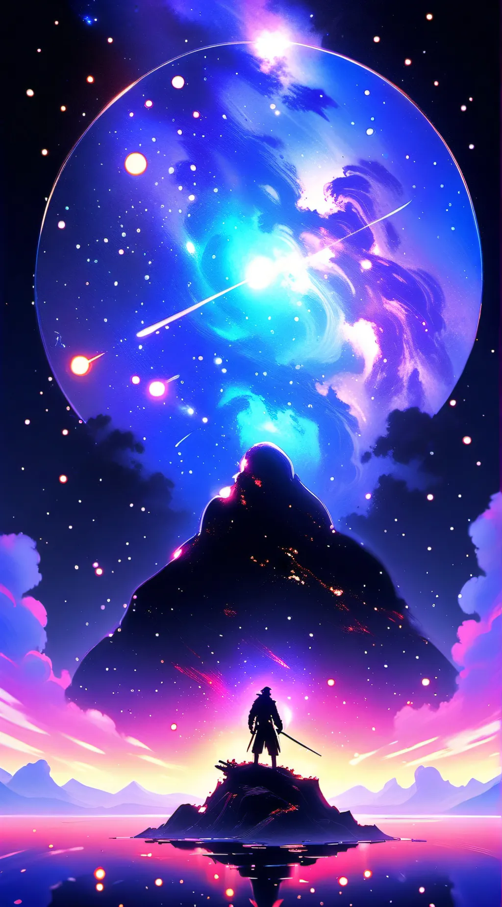 ai character: family rv trip background