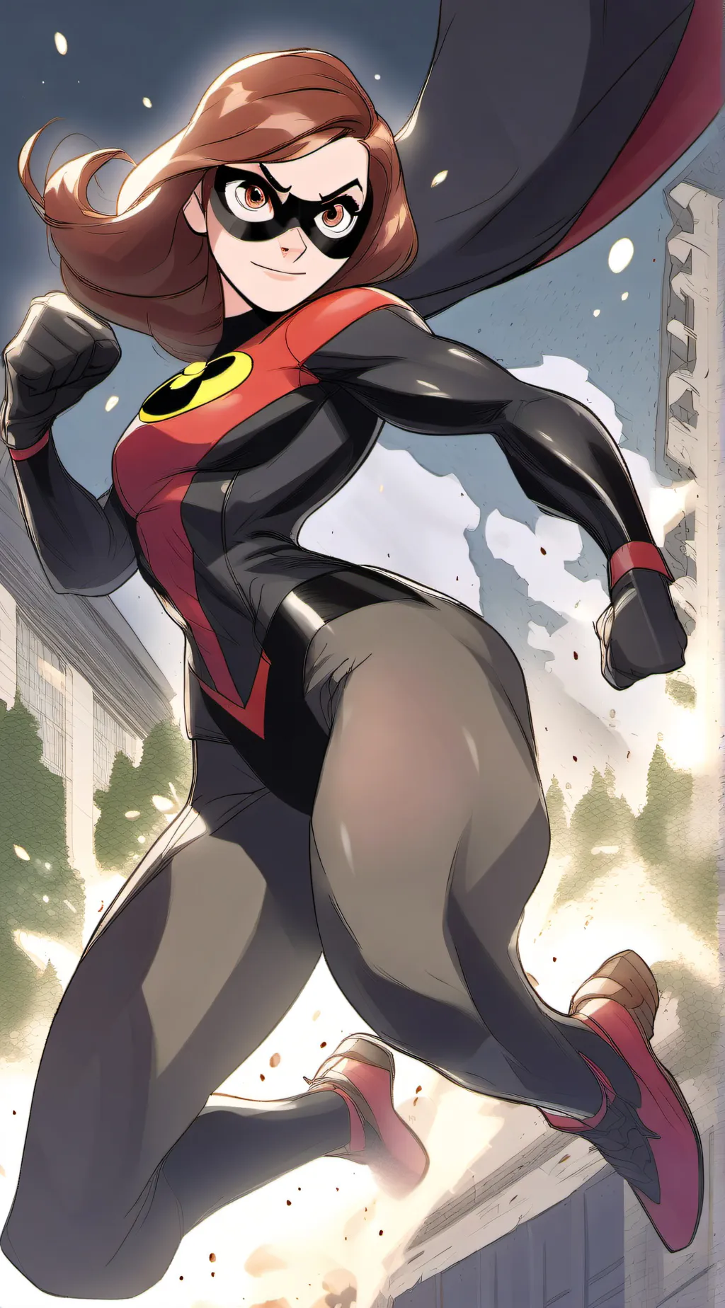 ai character: Trans elastigirl background