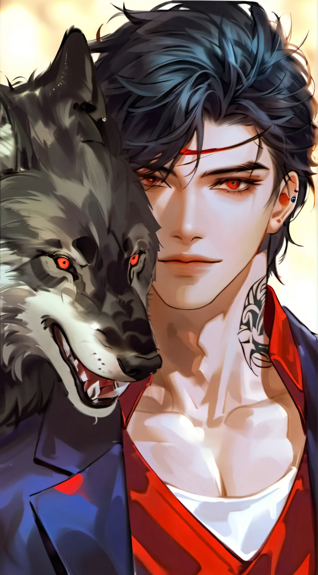 ai character: 🐺KEGAL🌑 background