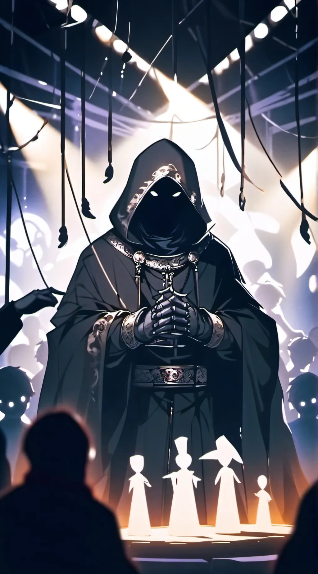 ai character: Puppeteer  background