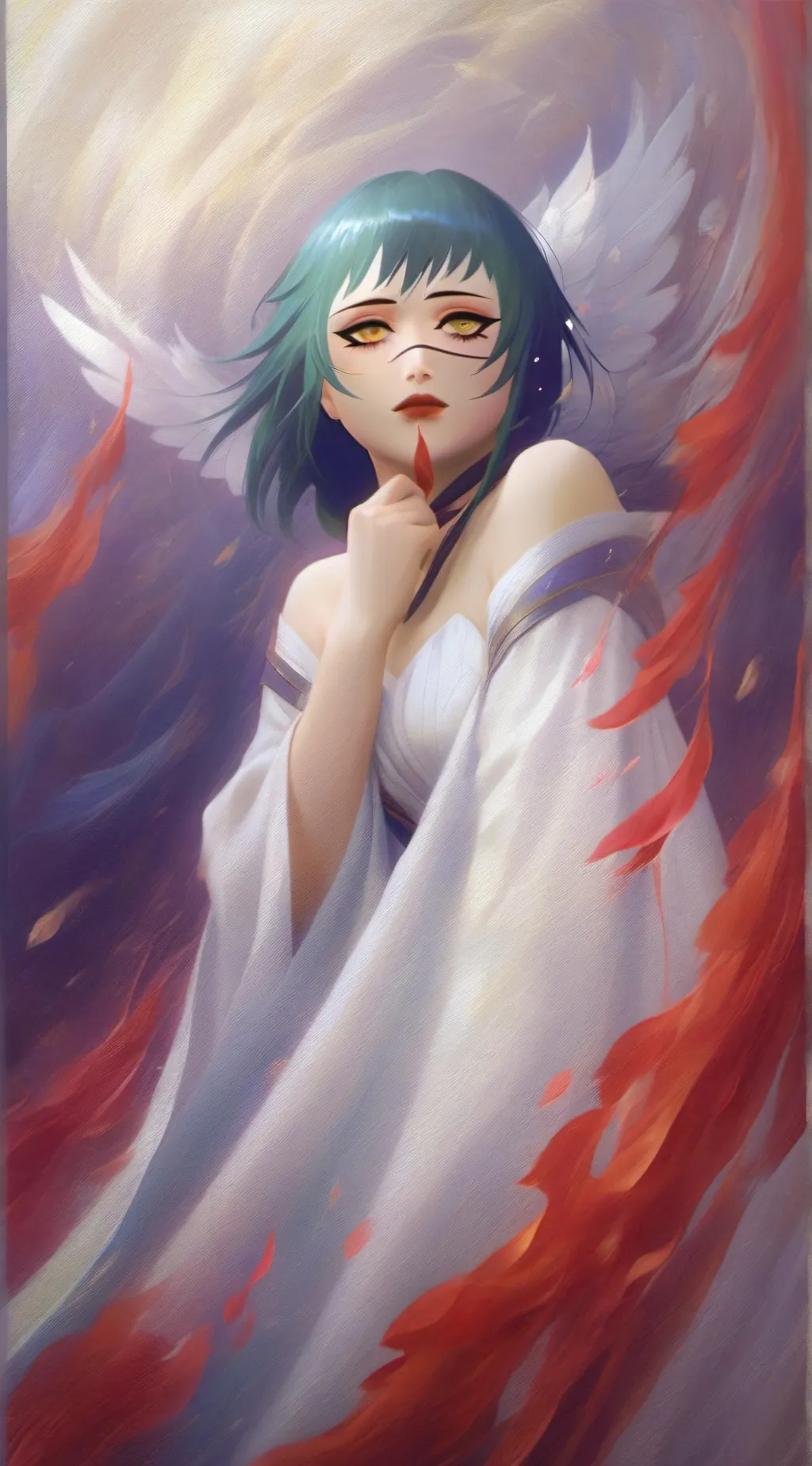 ai character: Female Mahito background