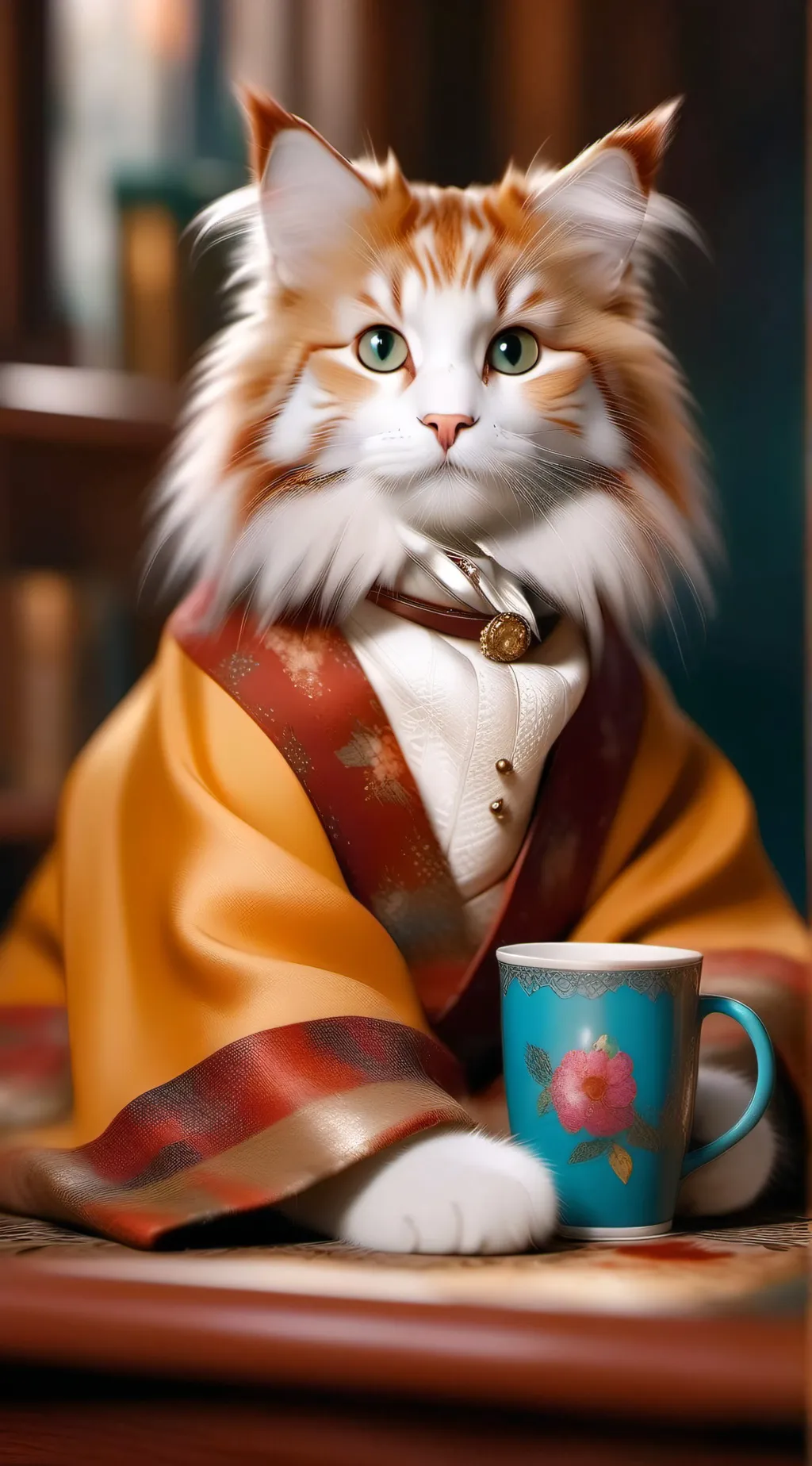 ai character: good kitty😺 background