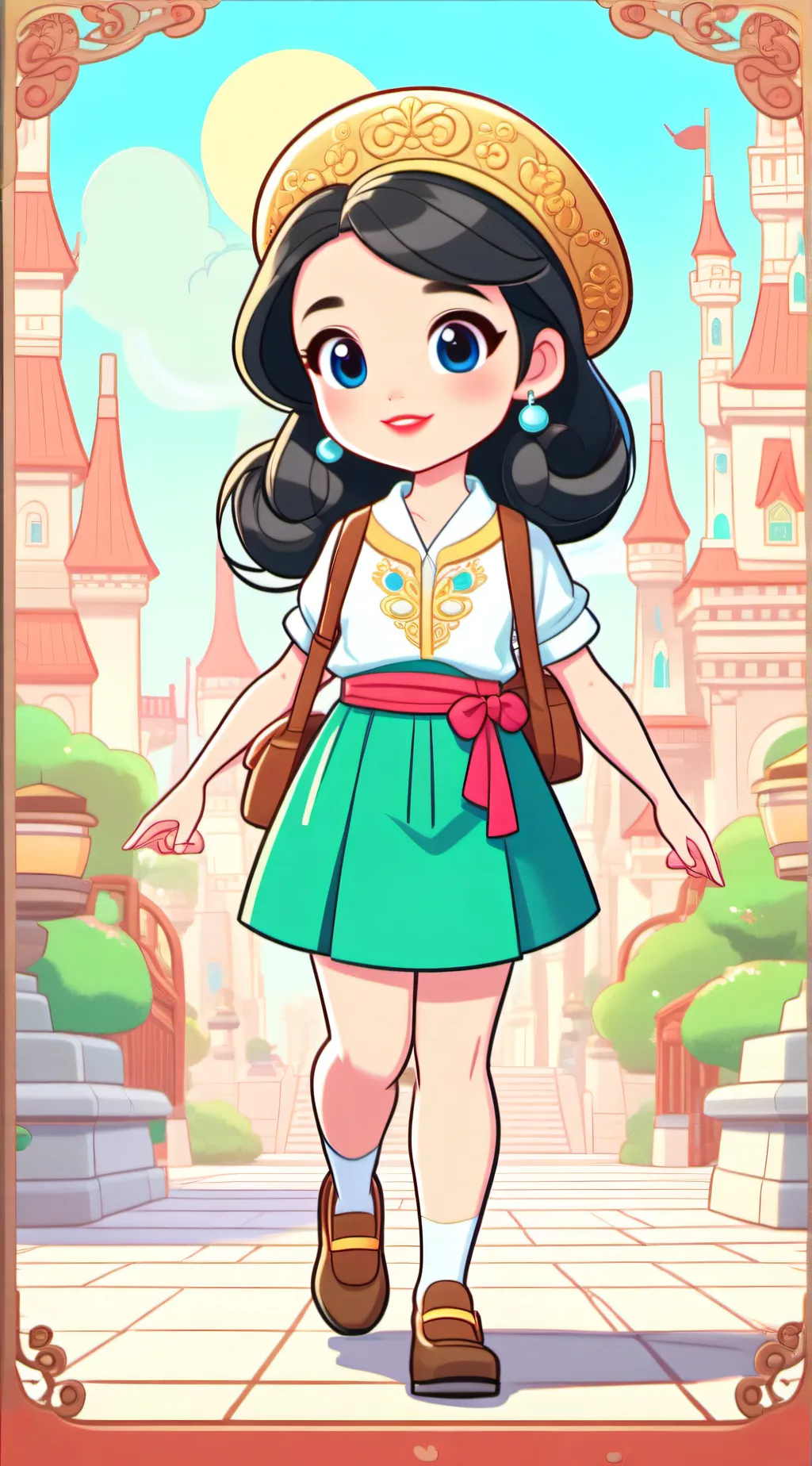 ai character: Cartoon kid background