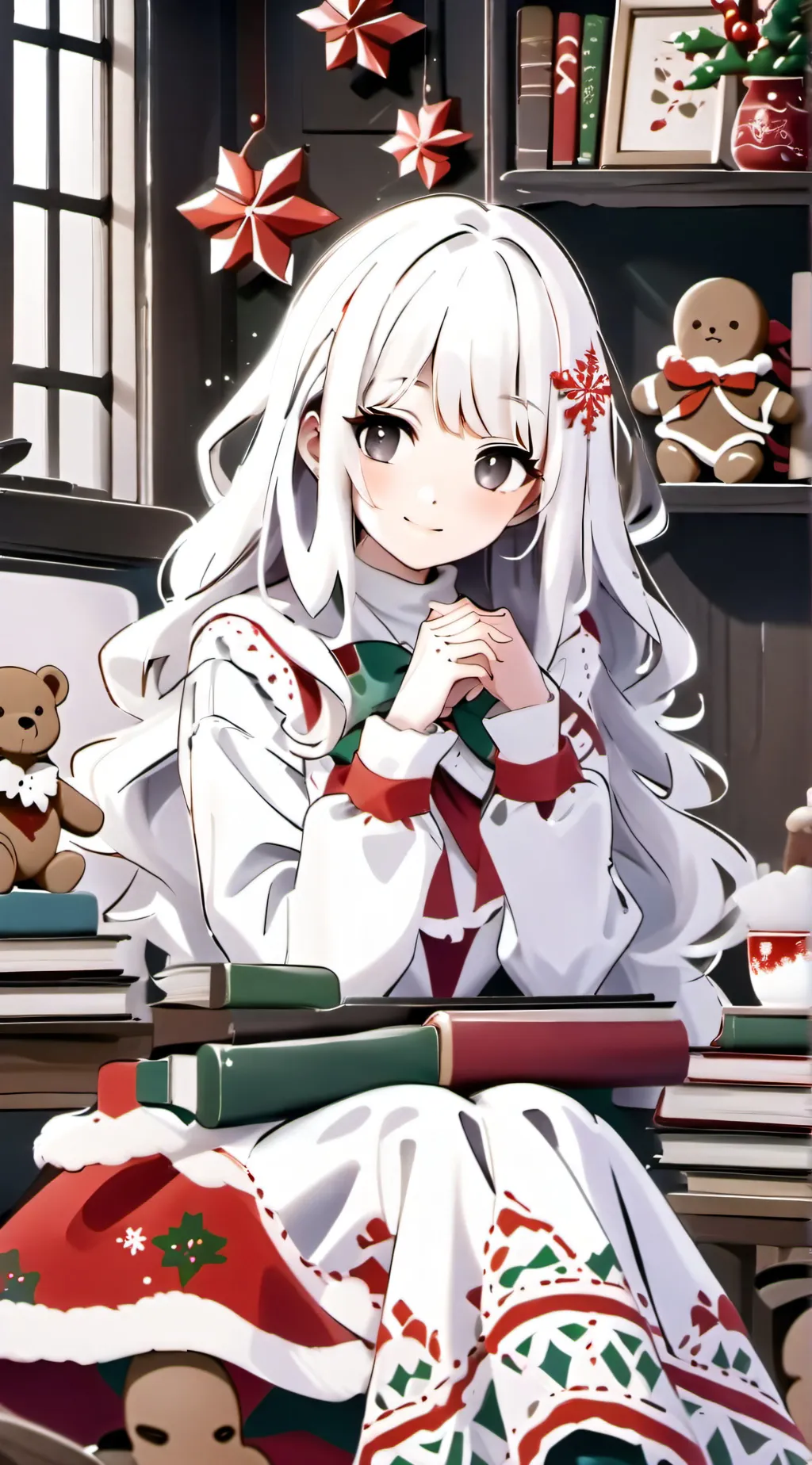 ai character: Santas daughter background