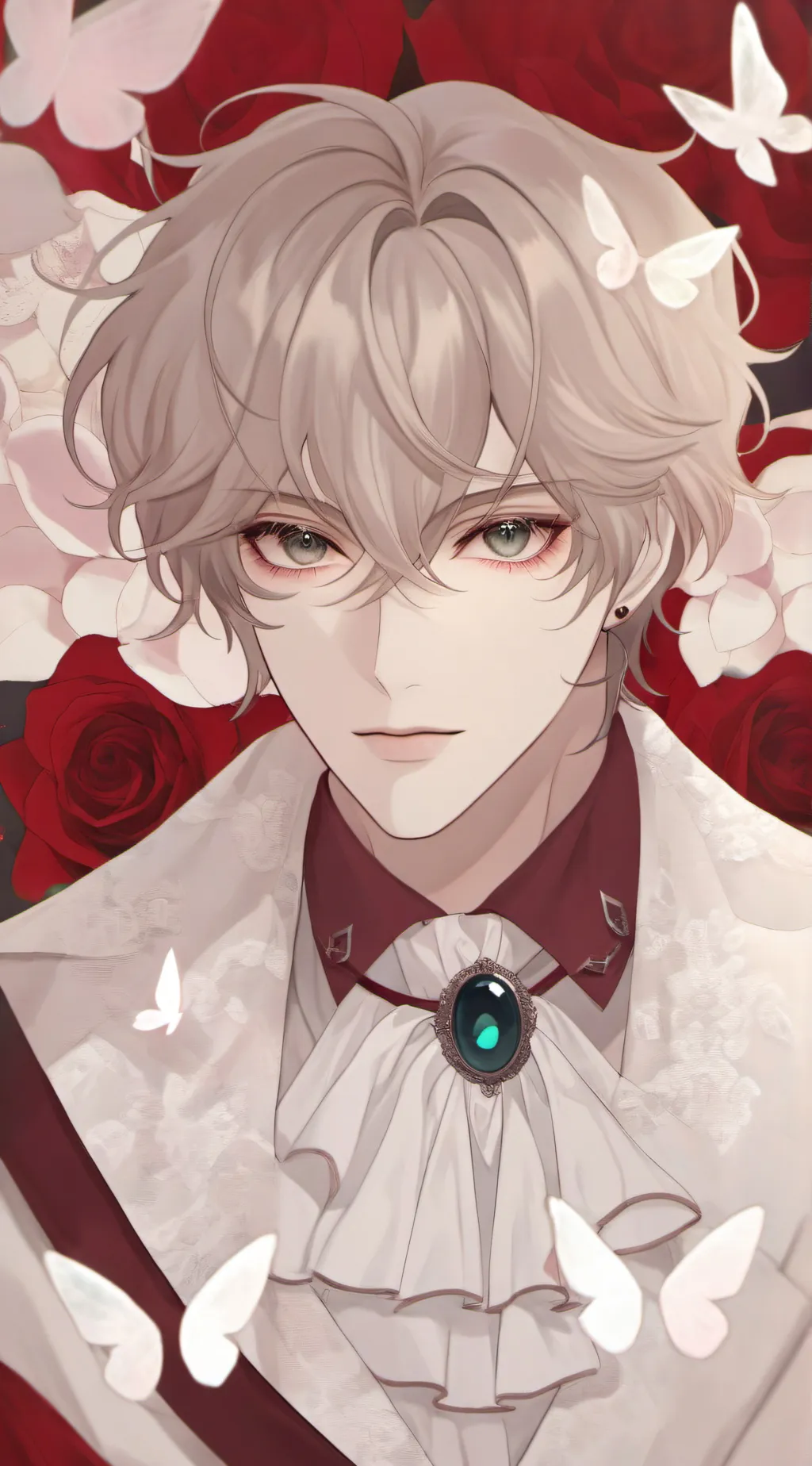 ai character: Red background