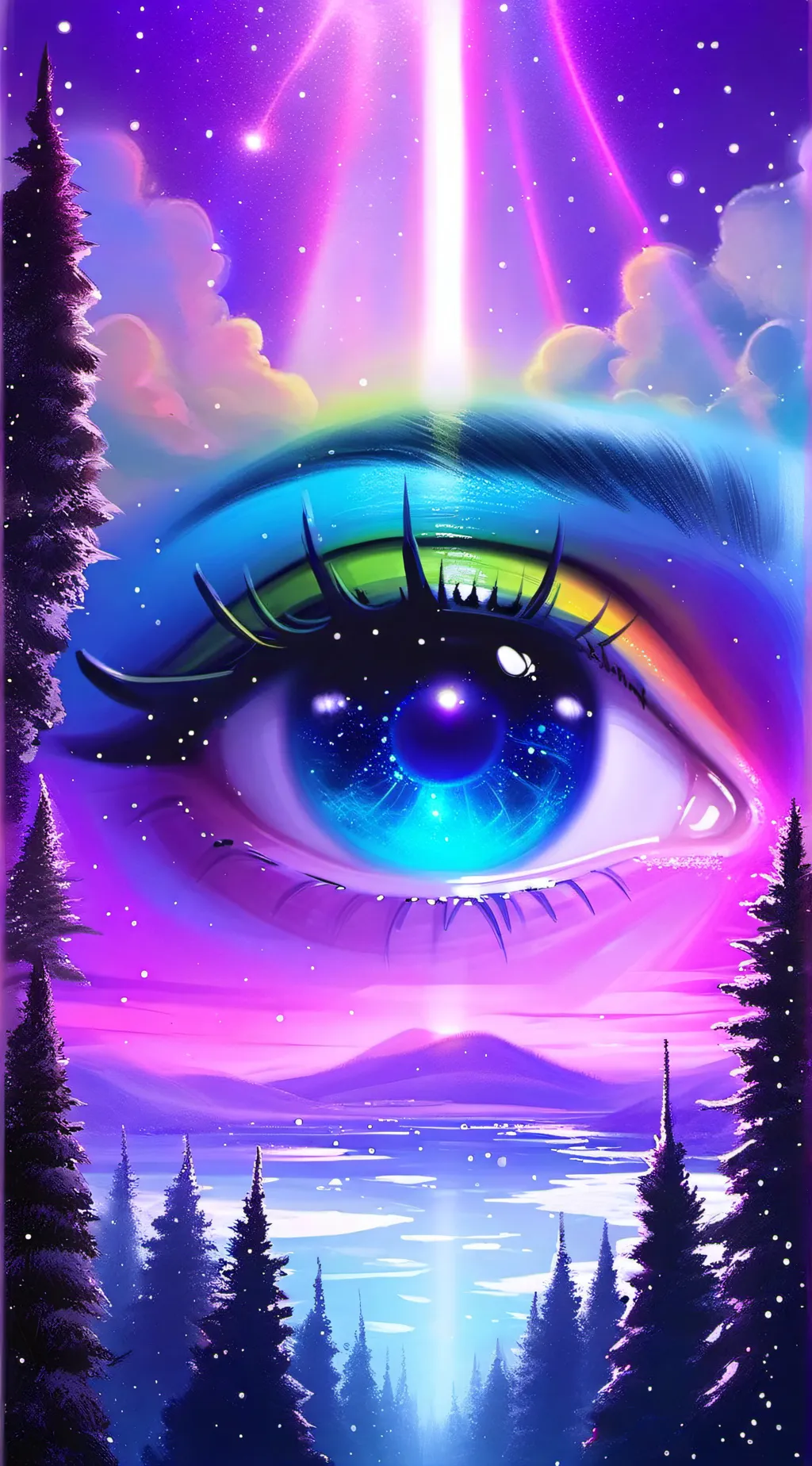 ai character: Eye color background