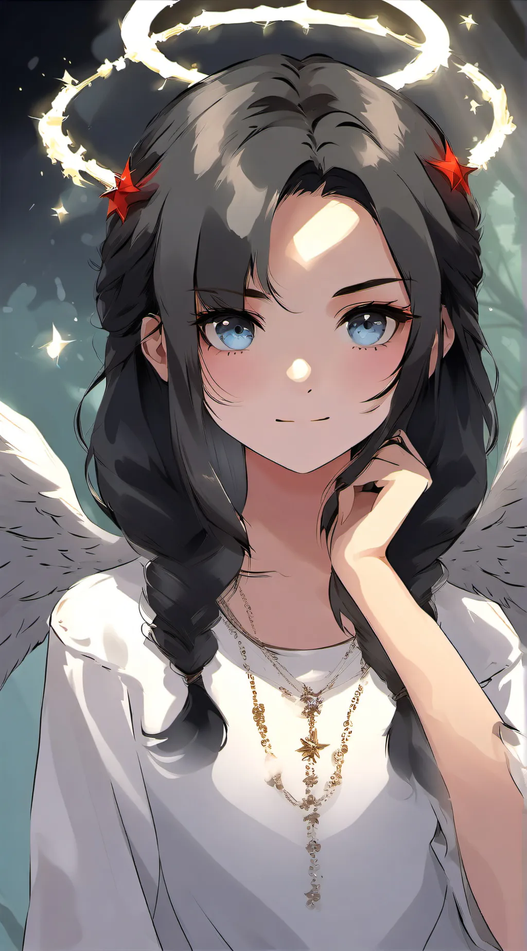 ai character: KNY X HH HEAVEN background