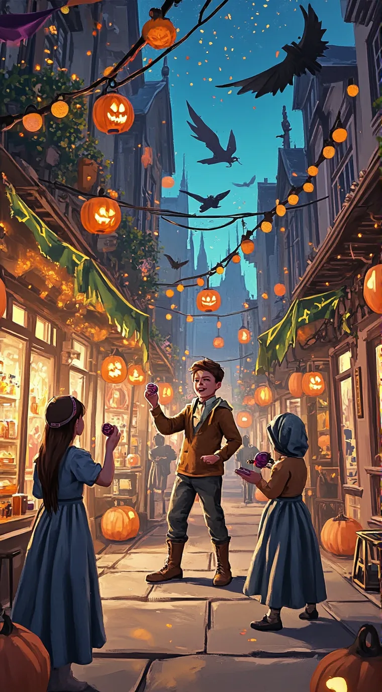 ai character: Happy Halloween  background