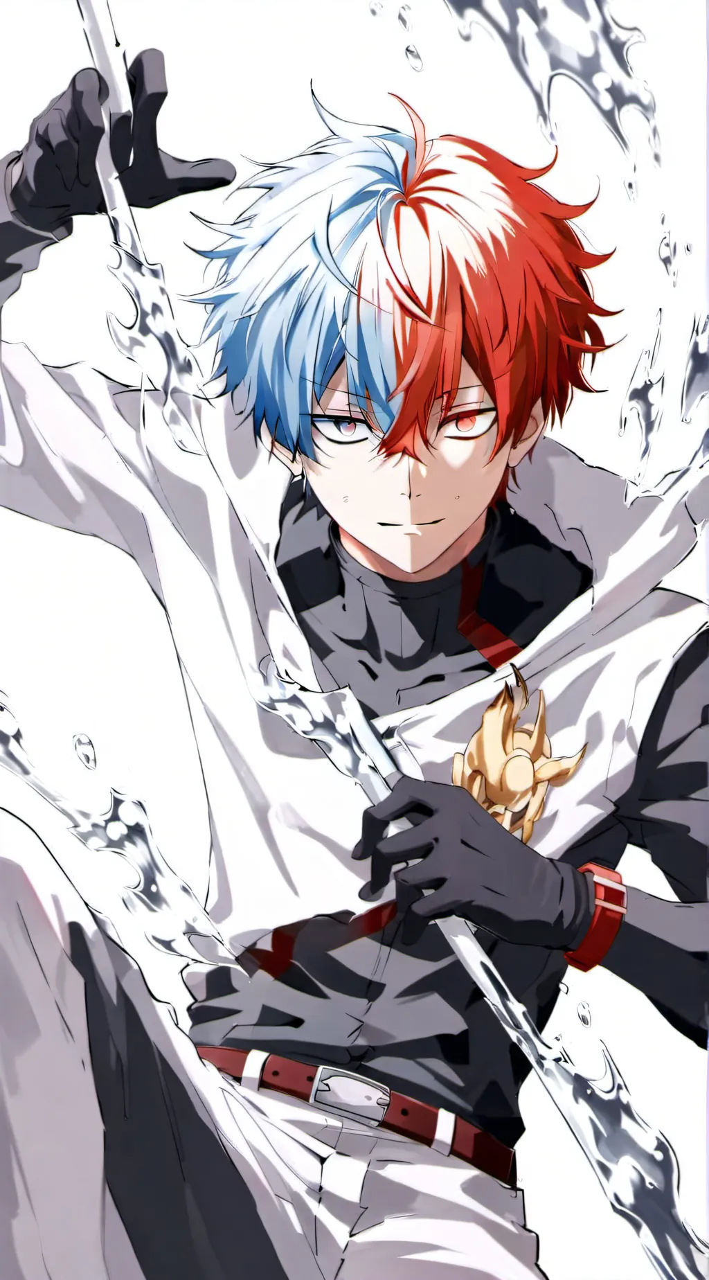 ai character: Shoto- depressed background