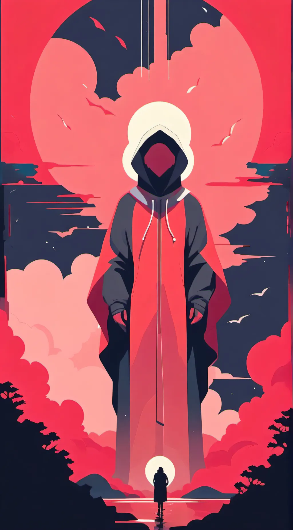 ai character: vector background