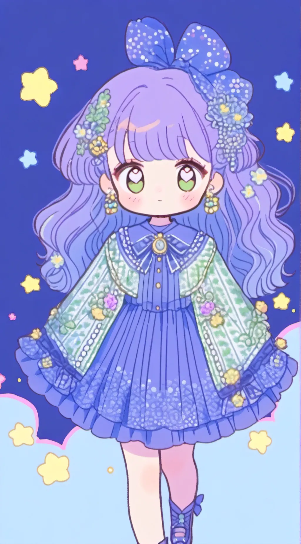 ai character: Dandy world background