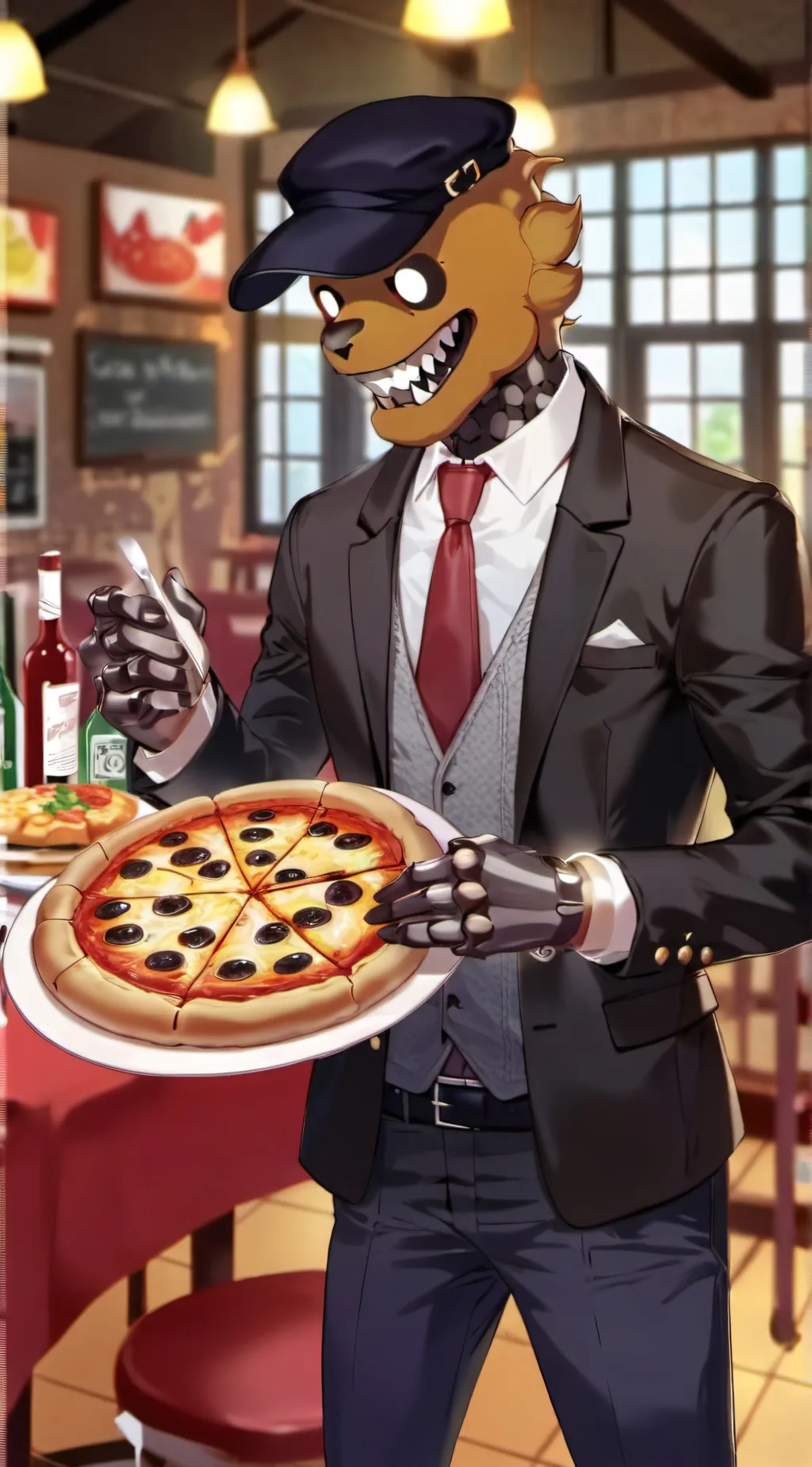 ai character: Freddy background