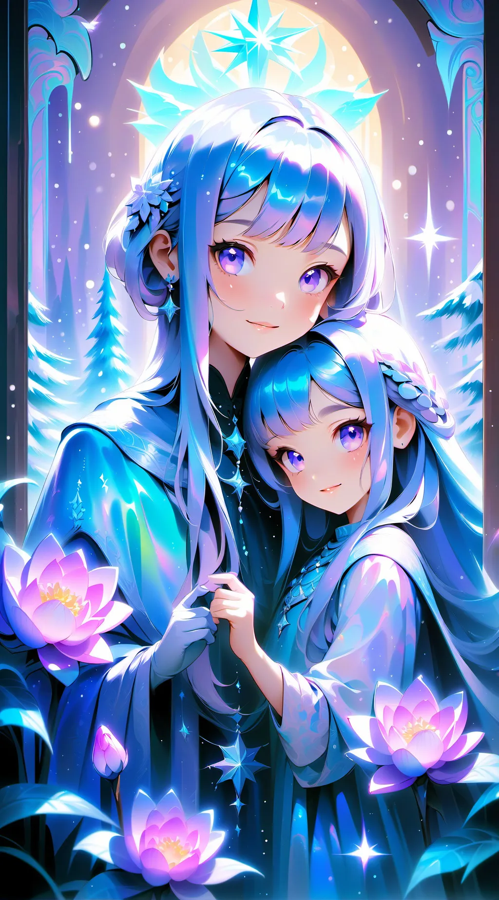 ai character: navidad en familia background