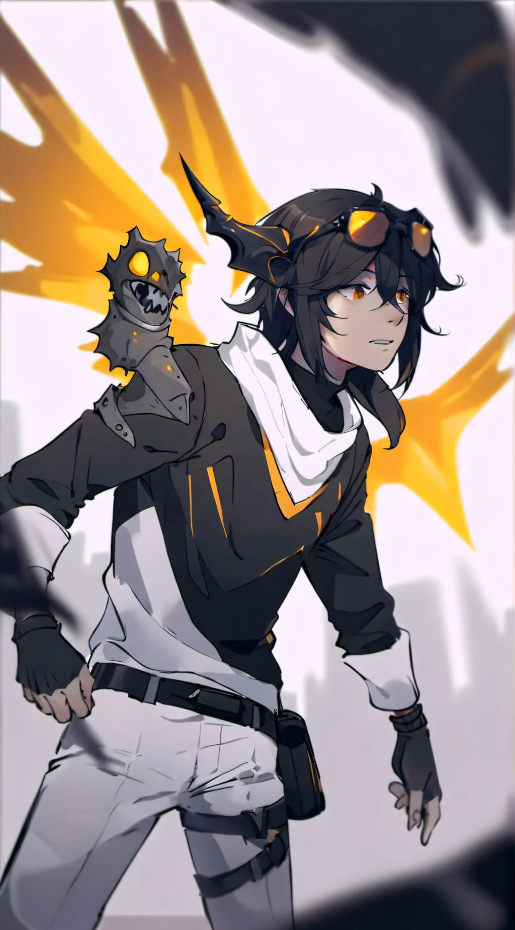 ai character: Clay background