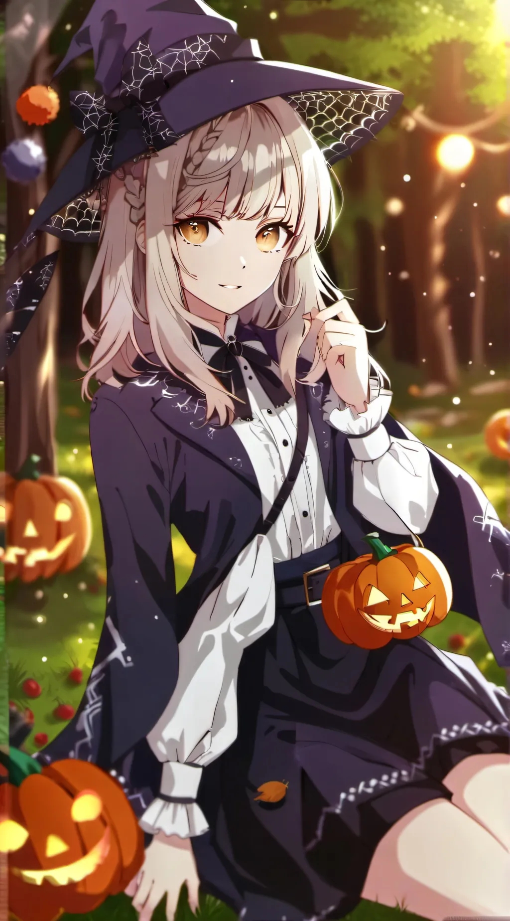 ai character: BakuHalloween  background