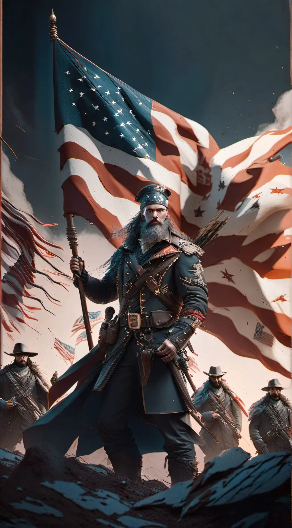 ai character: i need oil background