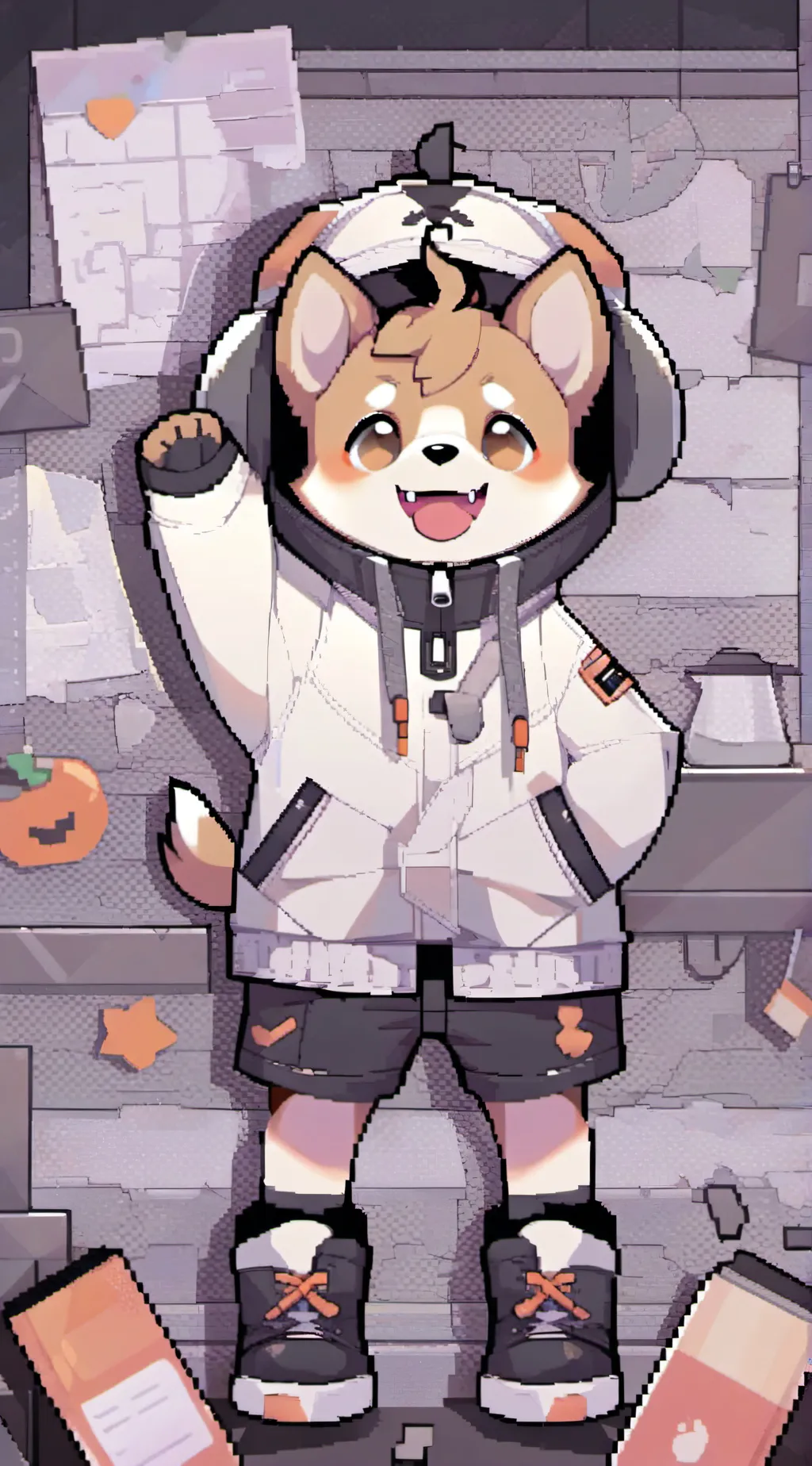 ai character: it's me dogday⭐💫 background