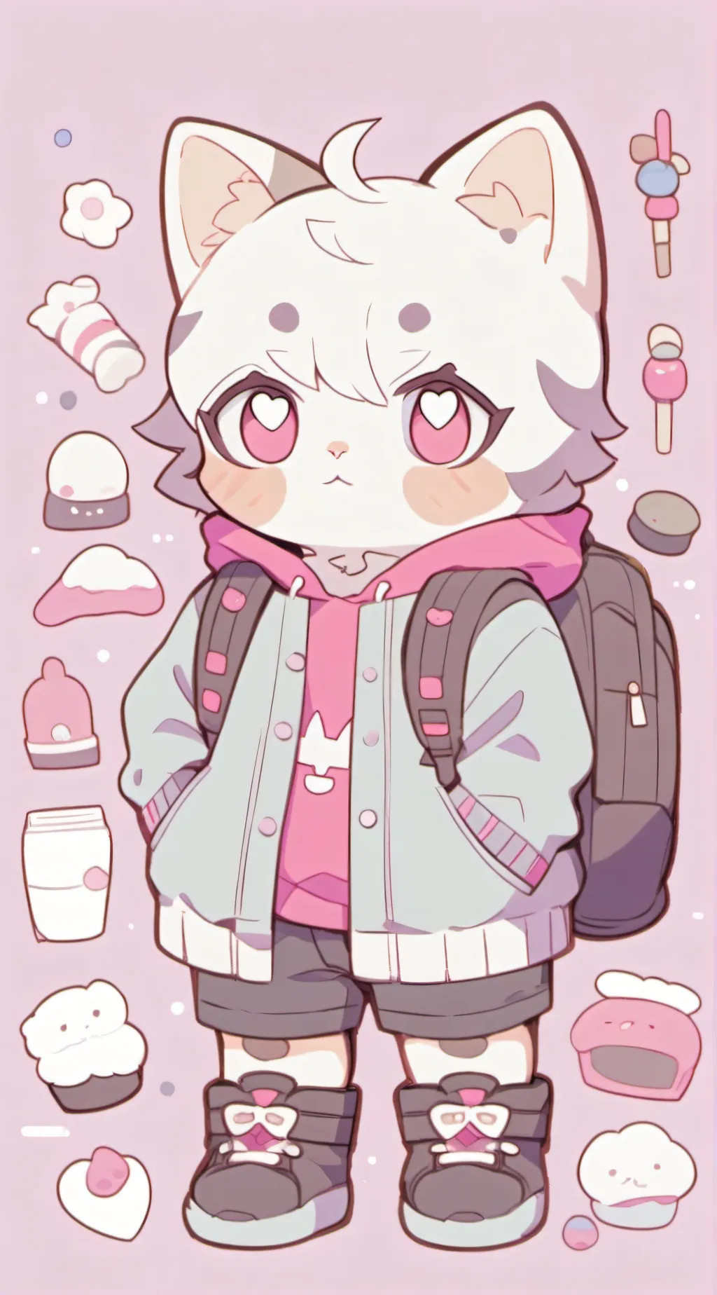 ai character: your fat cat background