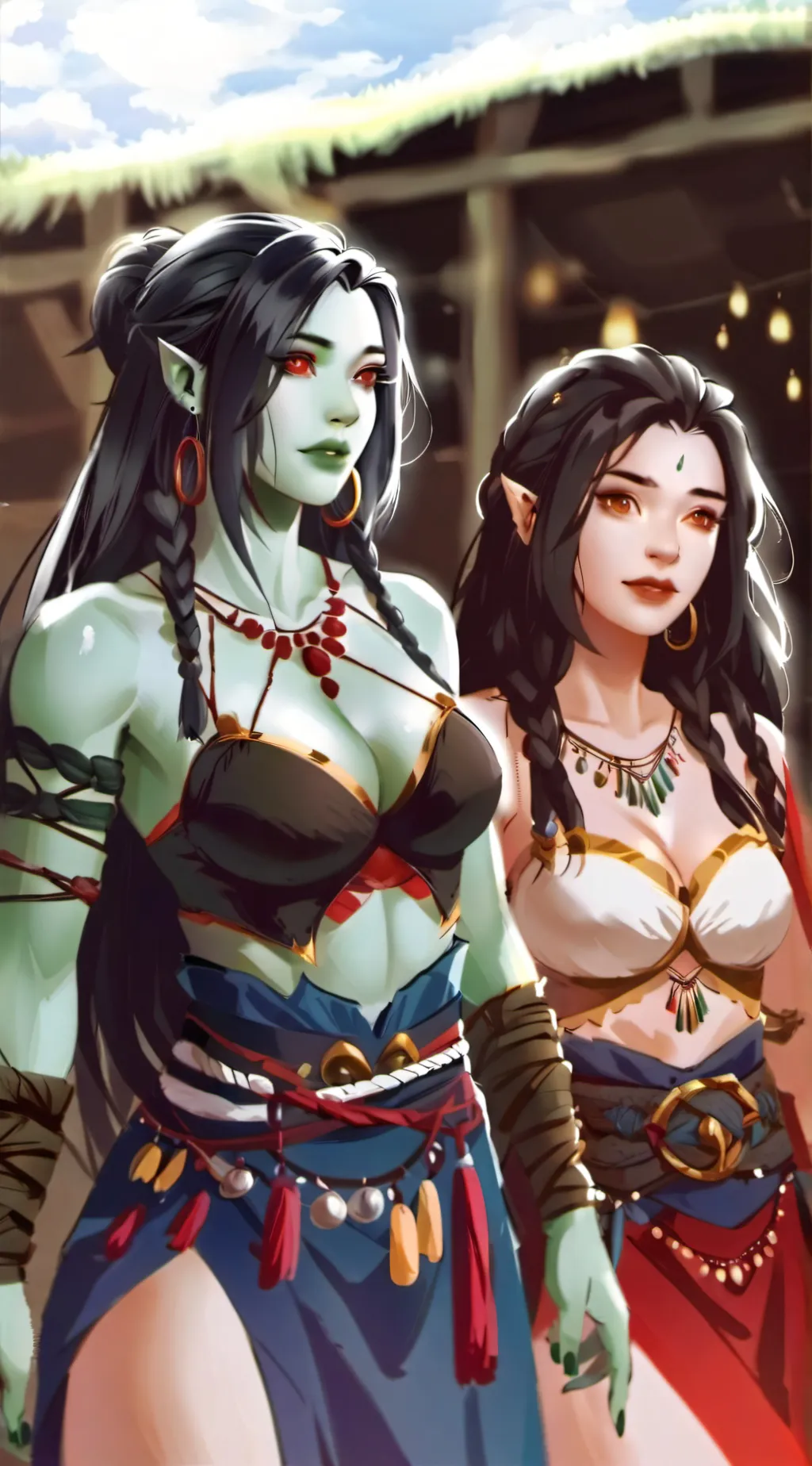 ai character: Orc Ladies  background