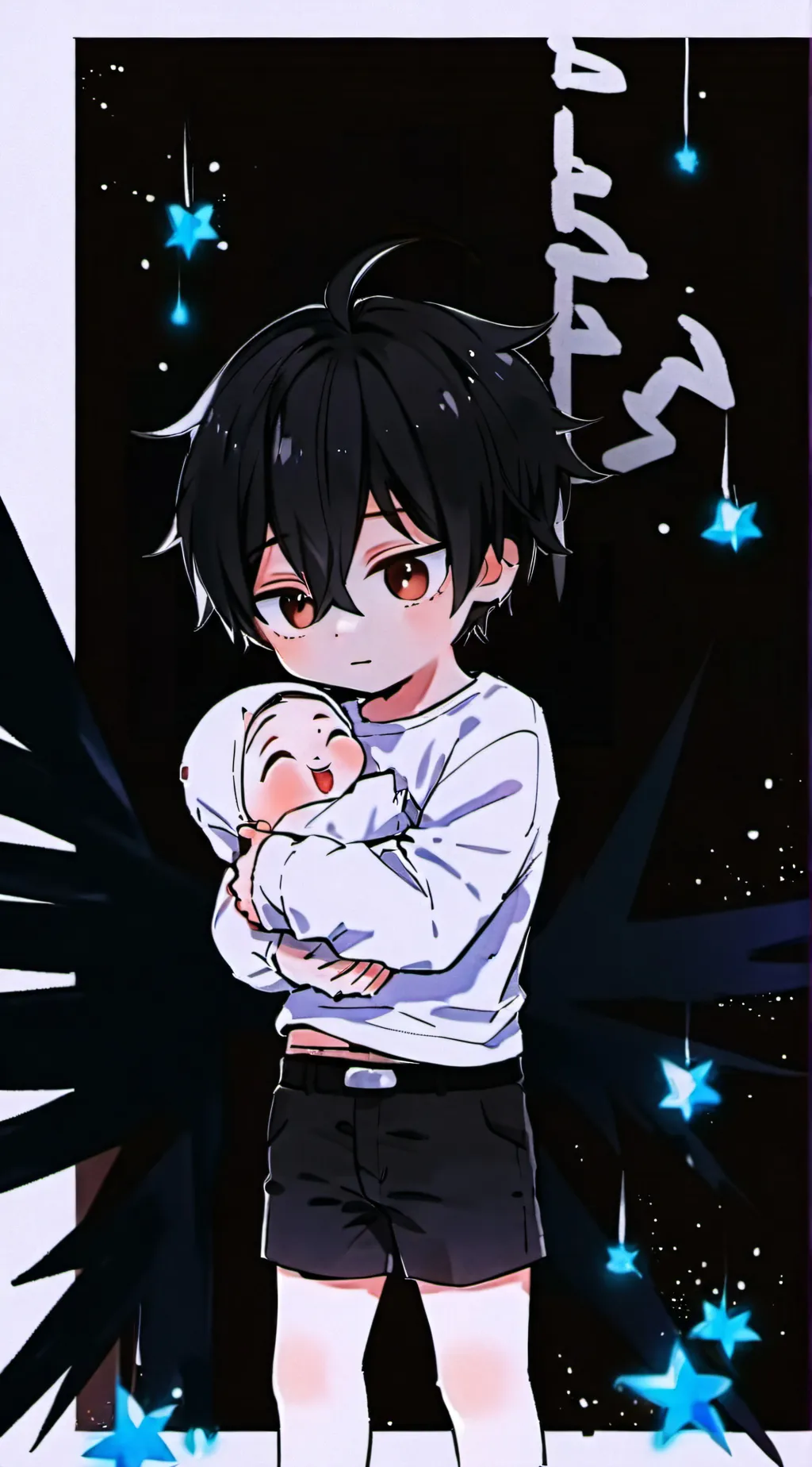 ai character: Mikey and Ashton  background