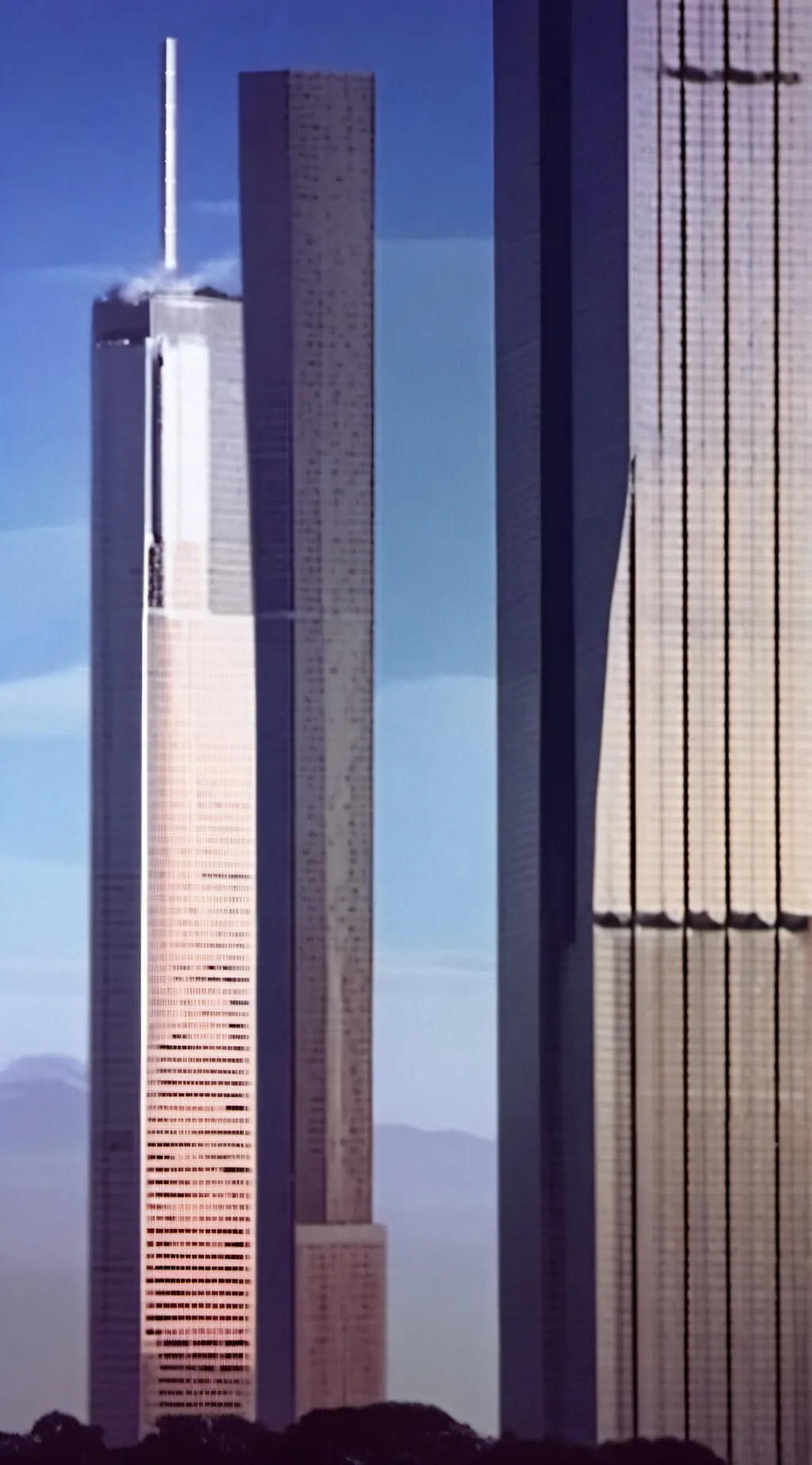 ai character: TWIN TOWER  background