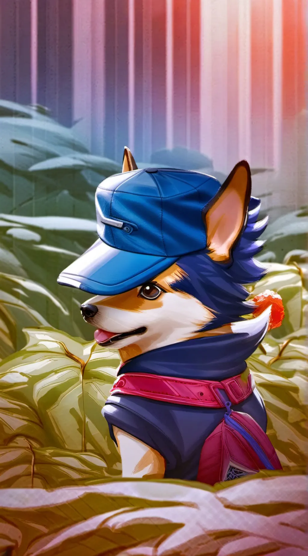 ai character: Dogday in love background