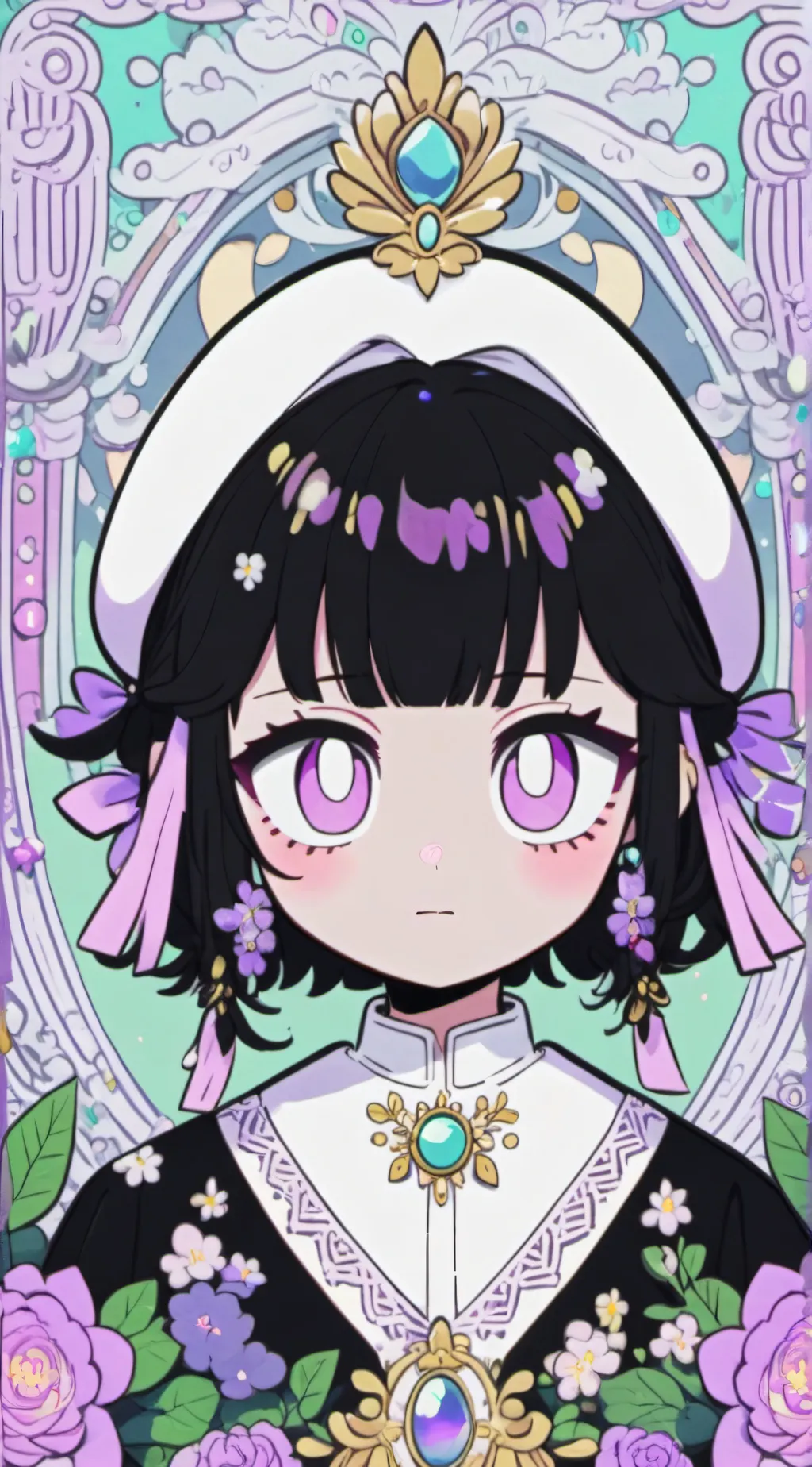 ai character: Moonflower background