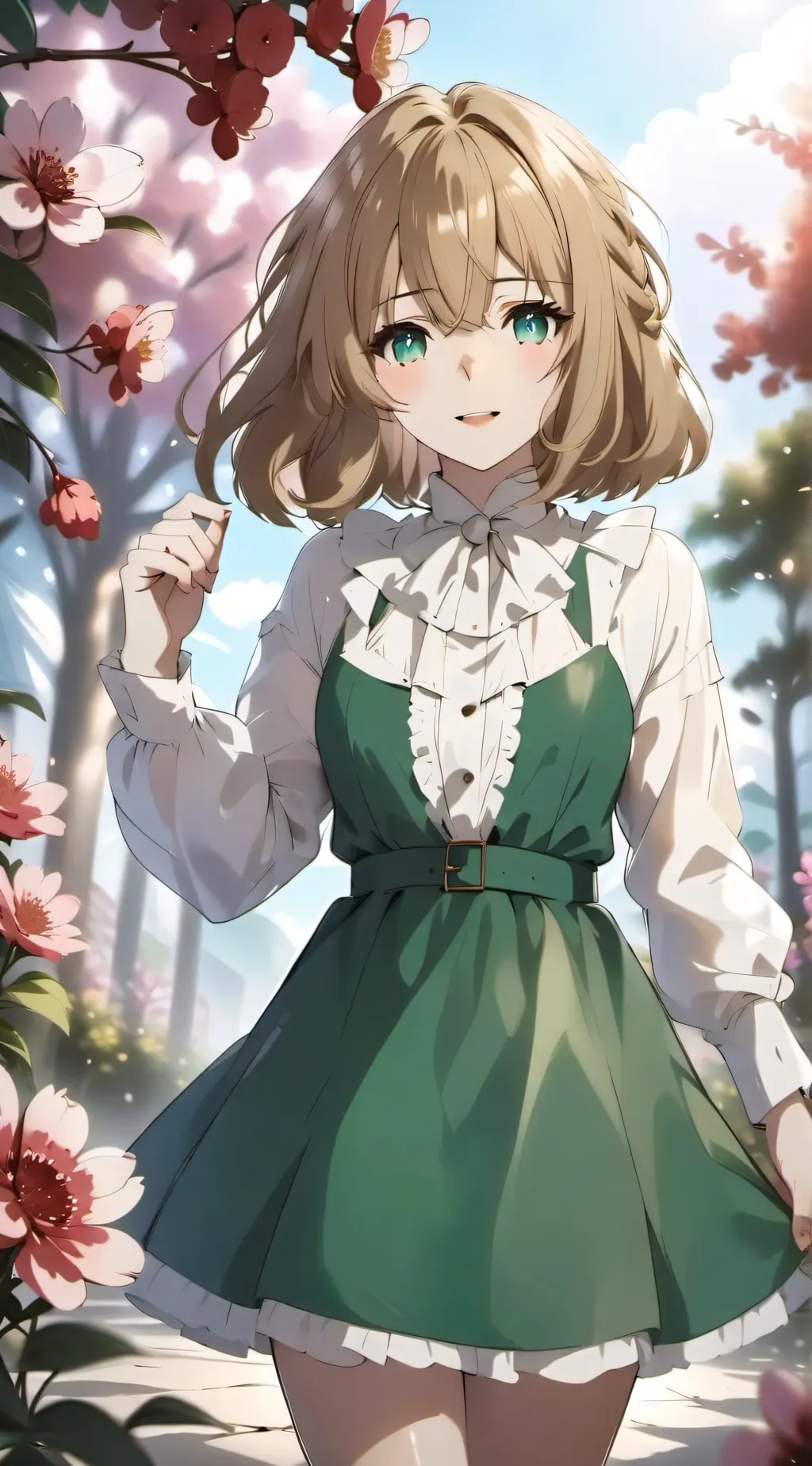 ai character: Flor background