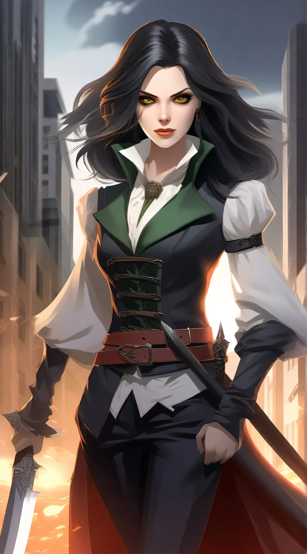 ai character: vampire Hunter background