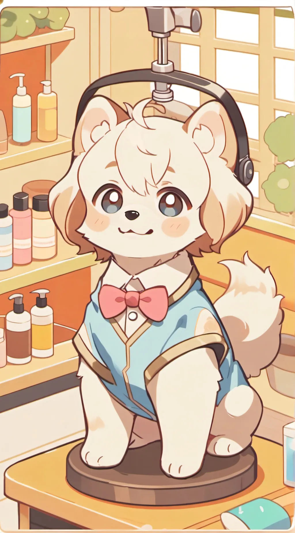 ai character: Mocha background