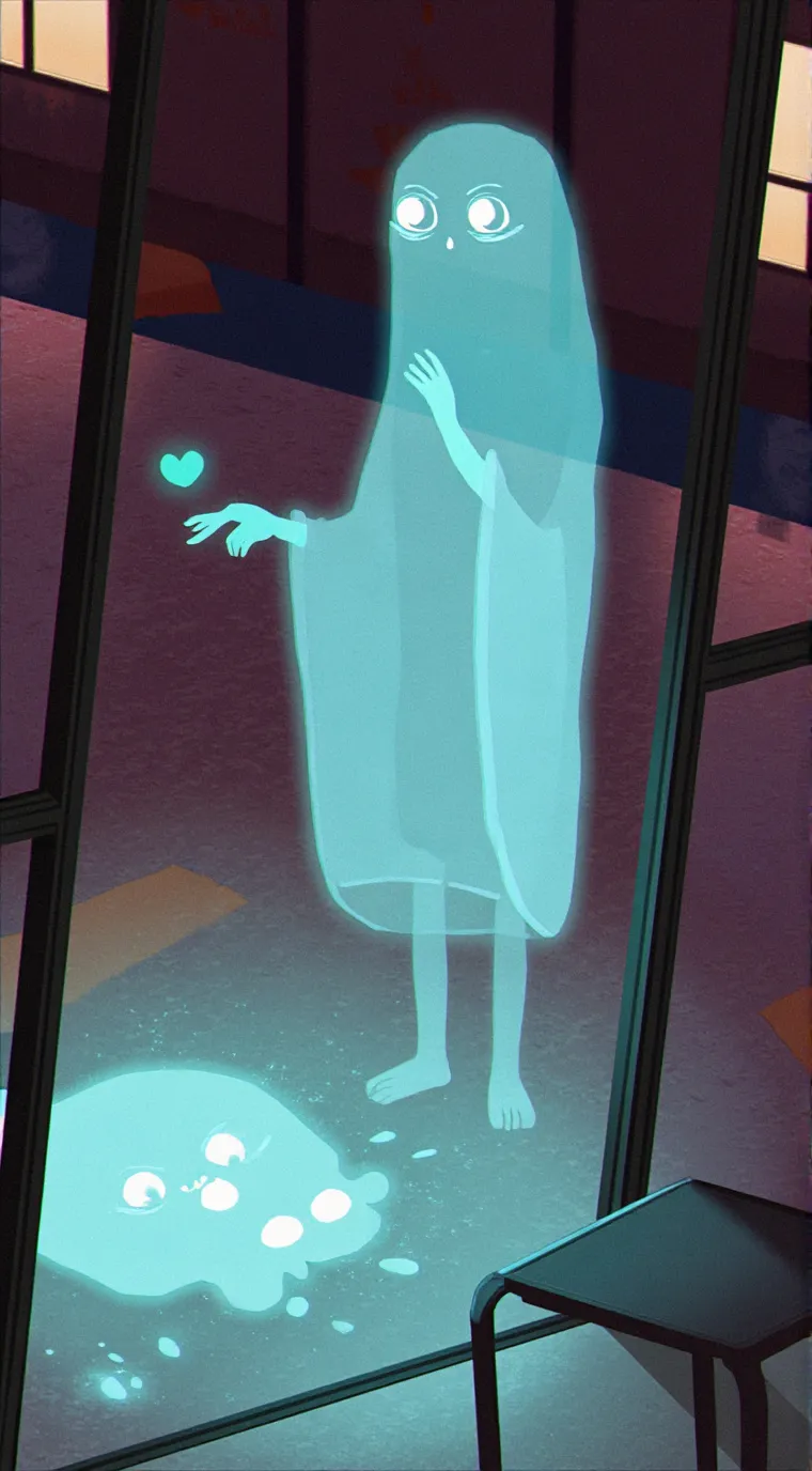 ai character: Ghosty background