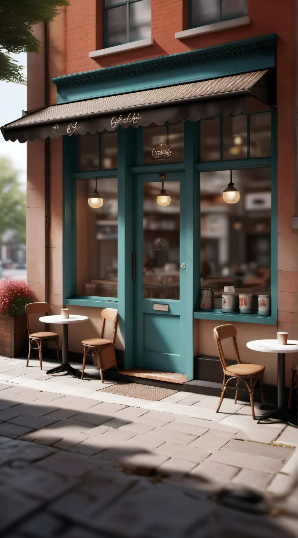 ai character: Climax Café background