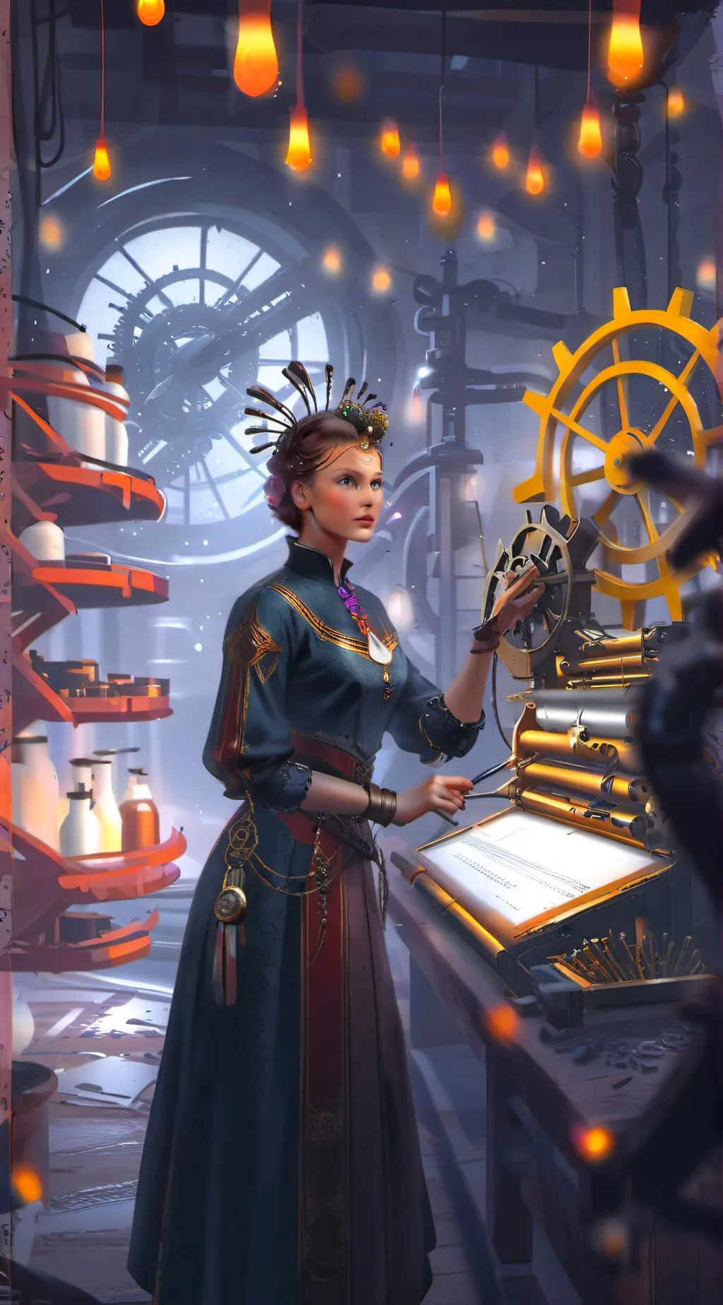 ai character: Catherine Blu background