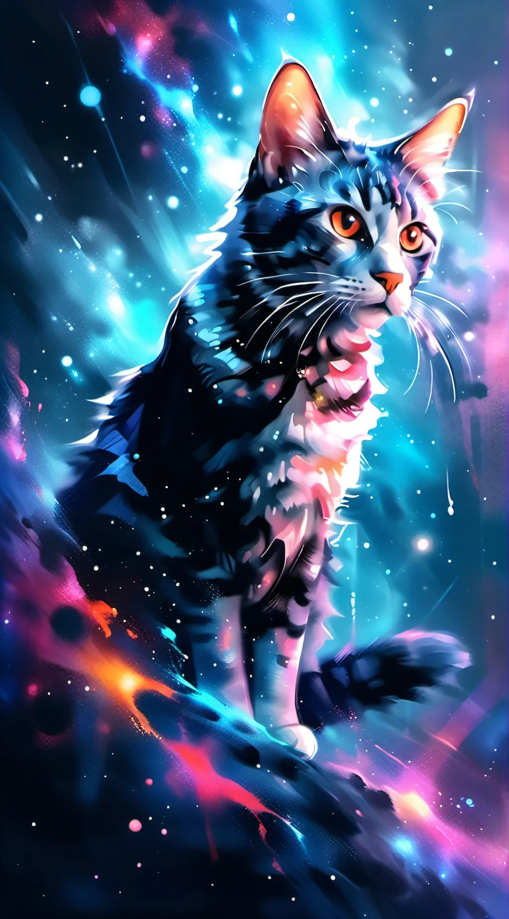 ai character: Stray cat background