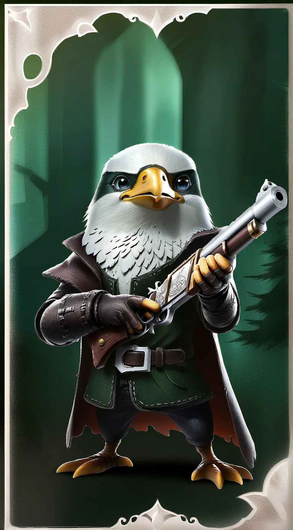 ai character: hawk eyes aim background