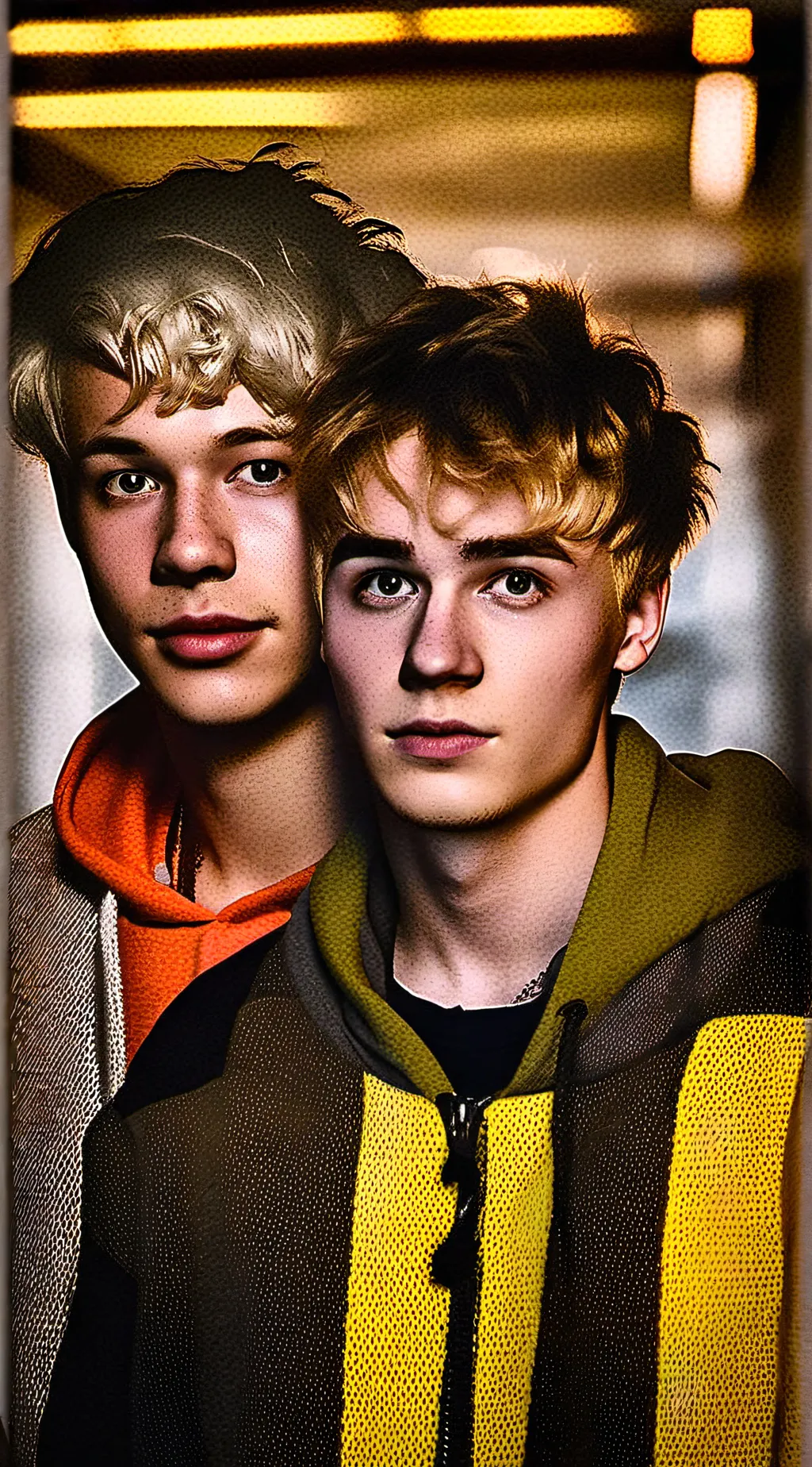 ai character: sam and colby  background