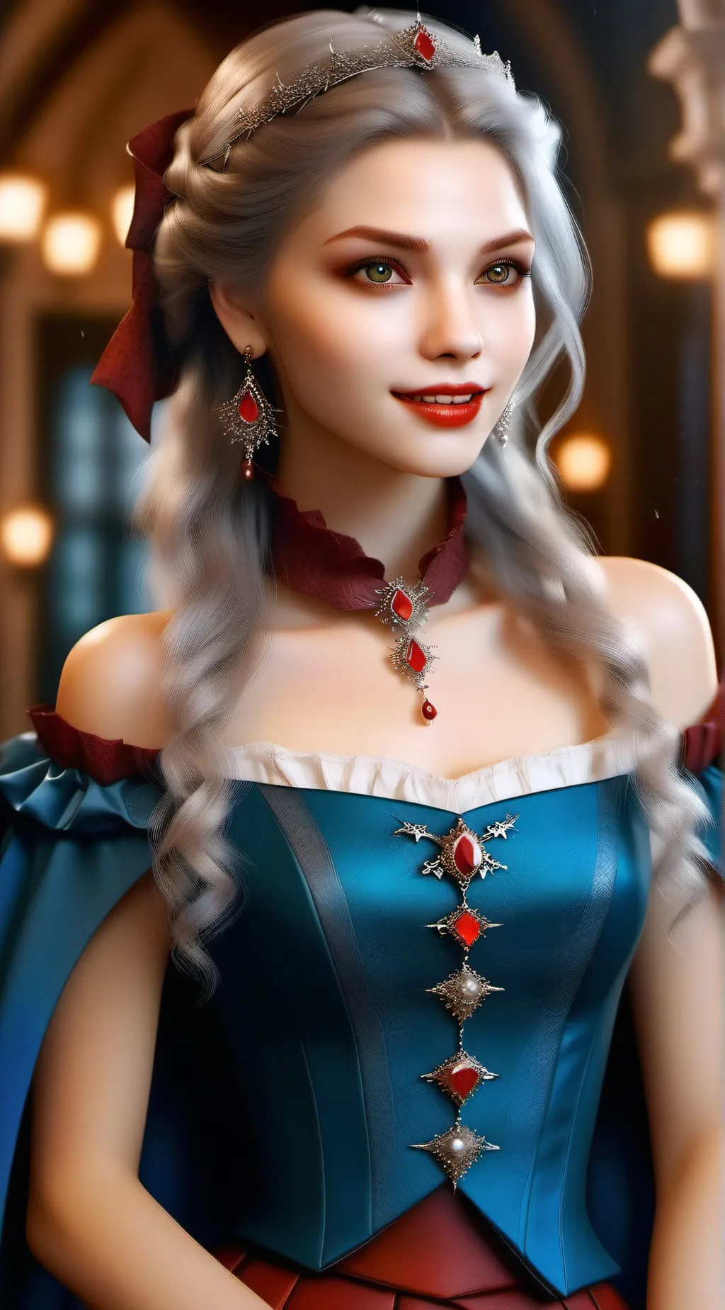 ai character: vampire girl background