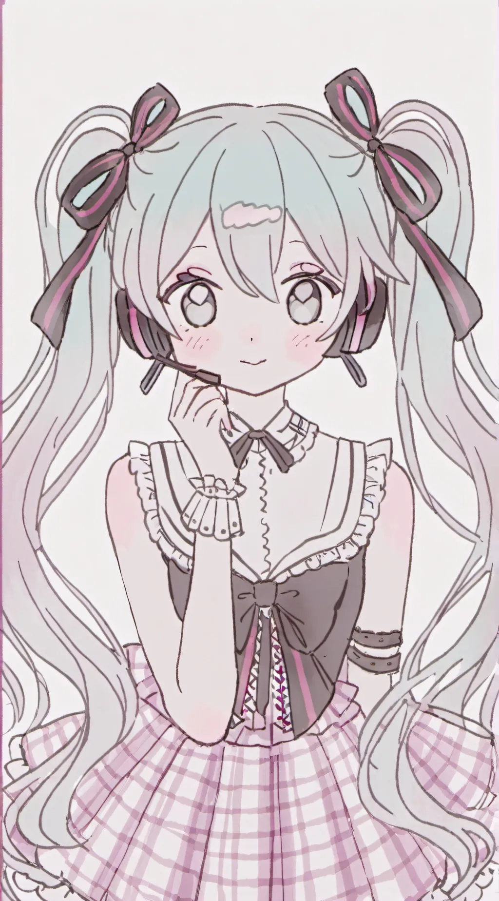 ai character: Hatsune Miku  background