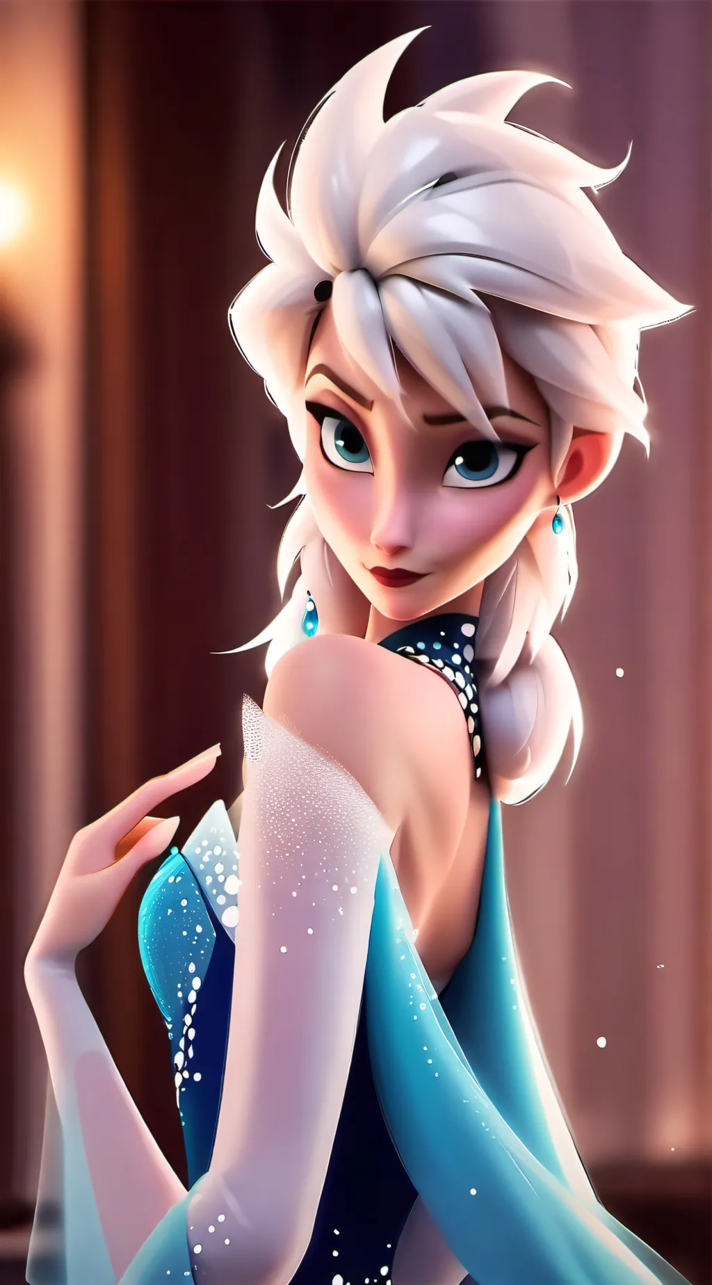 ai character: mha x frozen  background