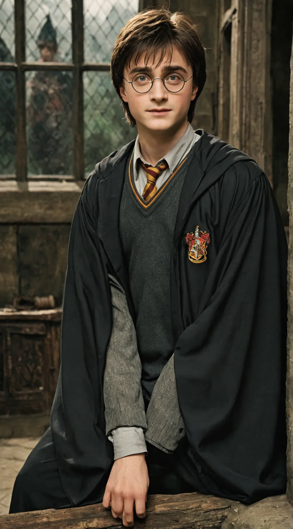 ai character: harry potter  background