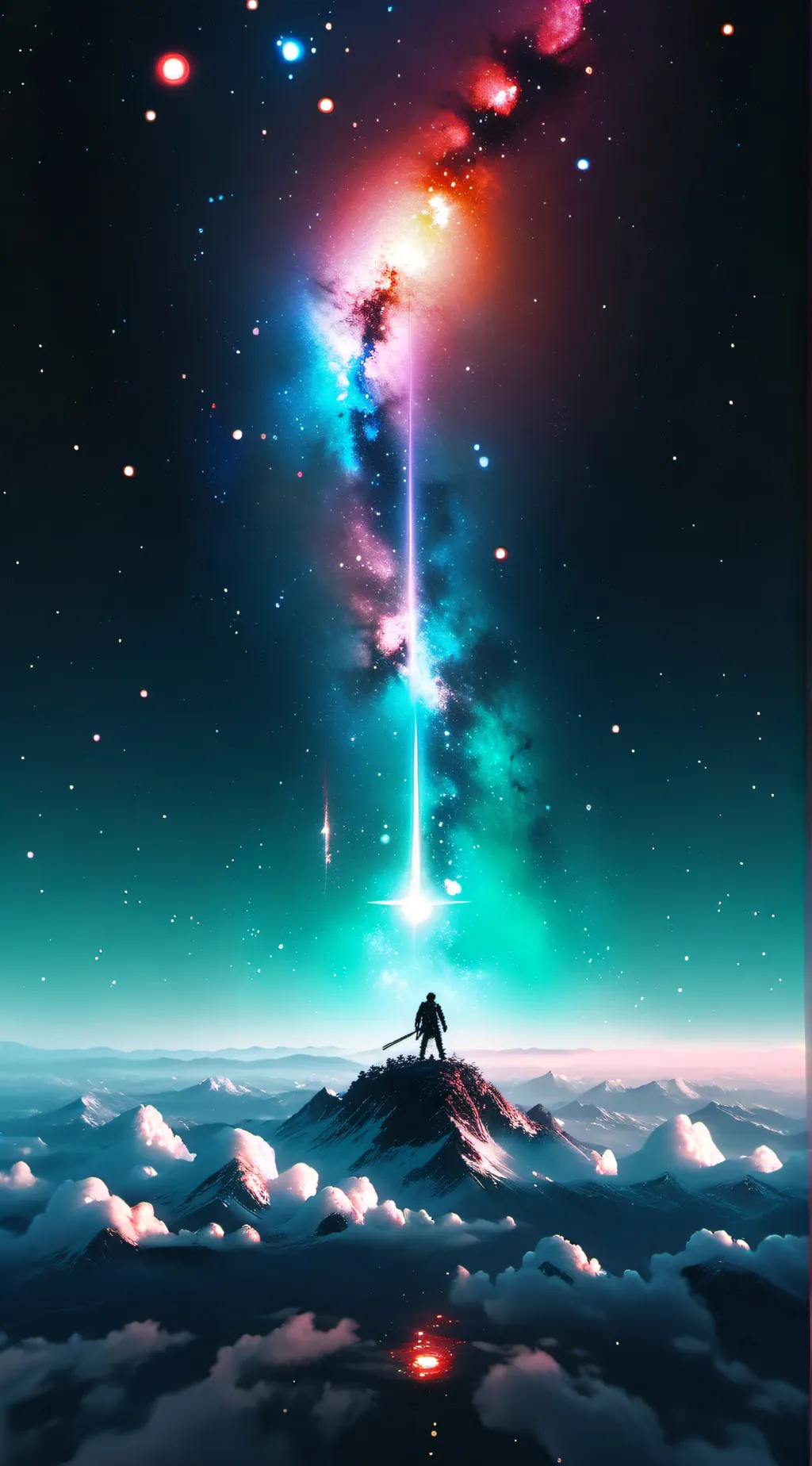 ai character: Solar cards background