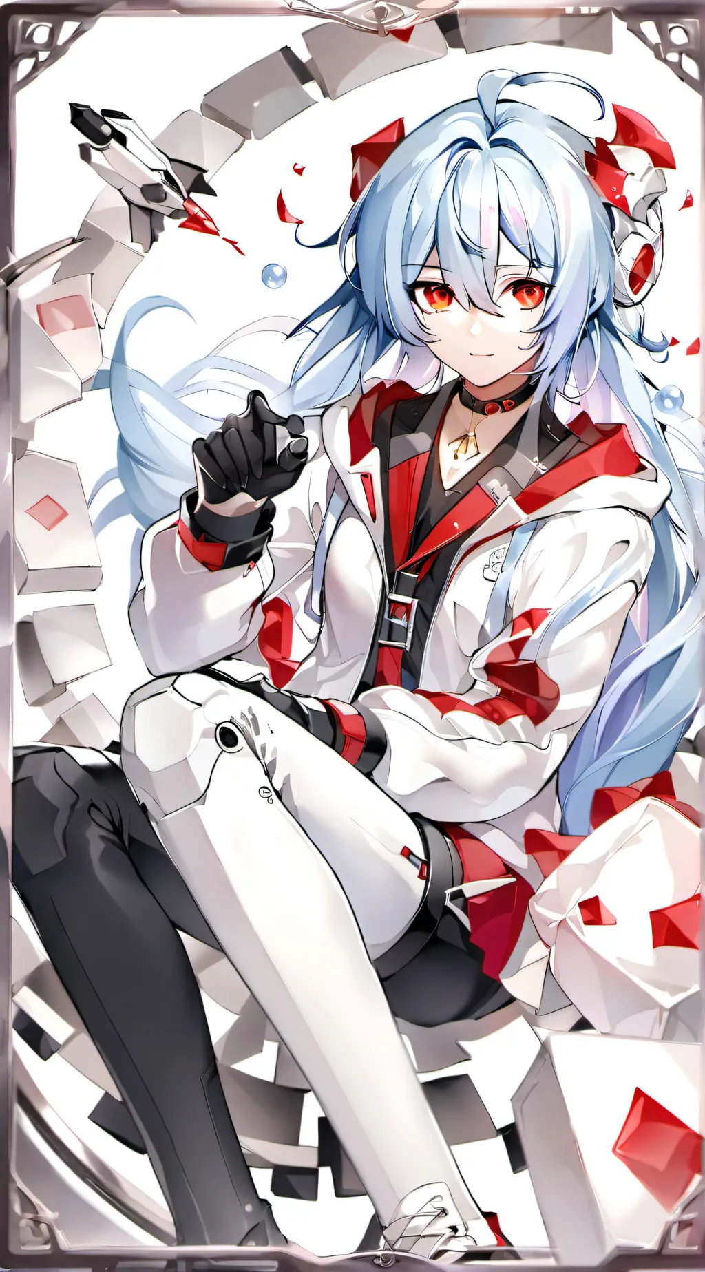 ai character: blue/aqua background