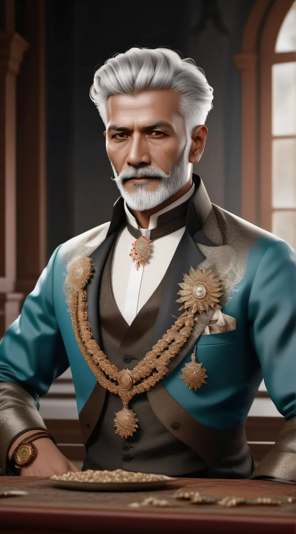 ai character: dad comes back background