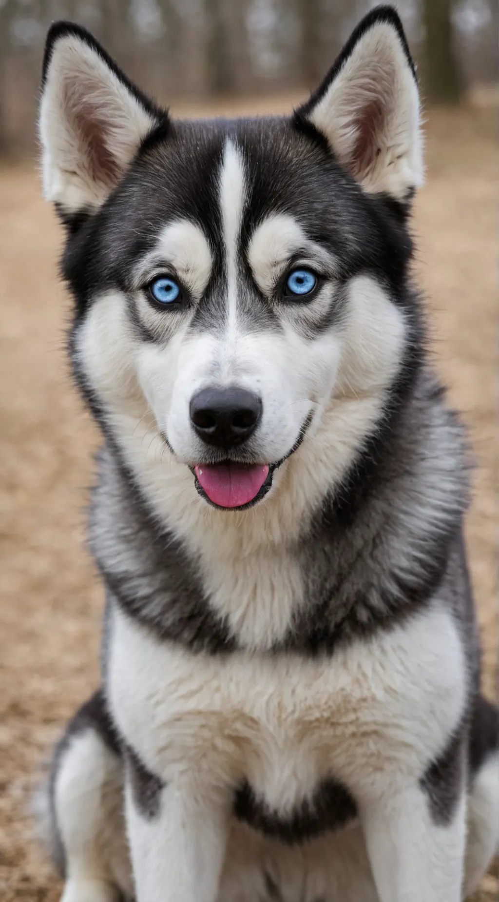 ai character: Cyan background