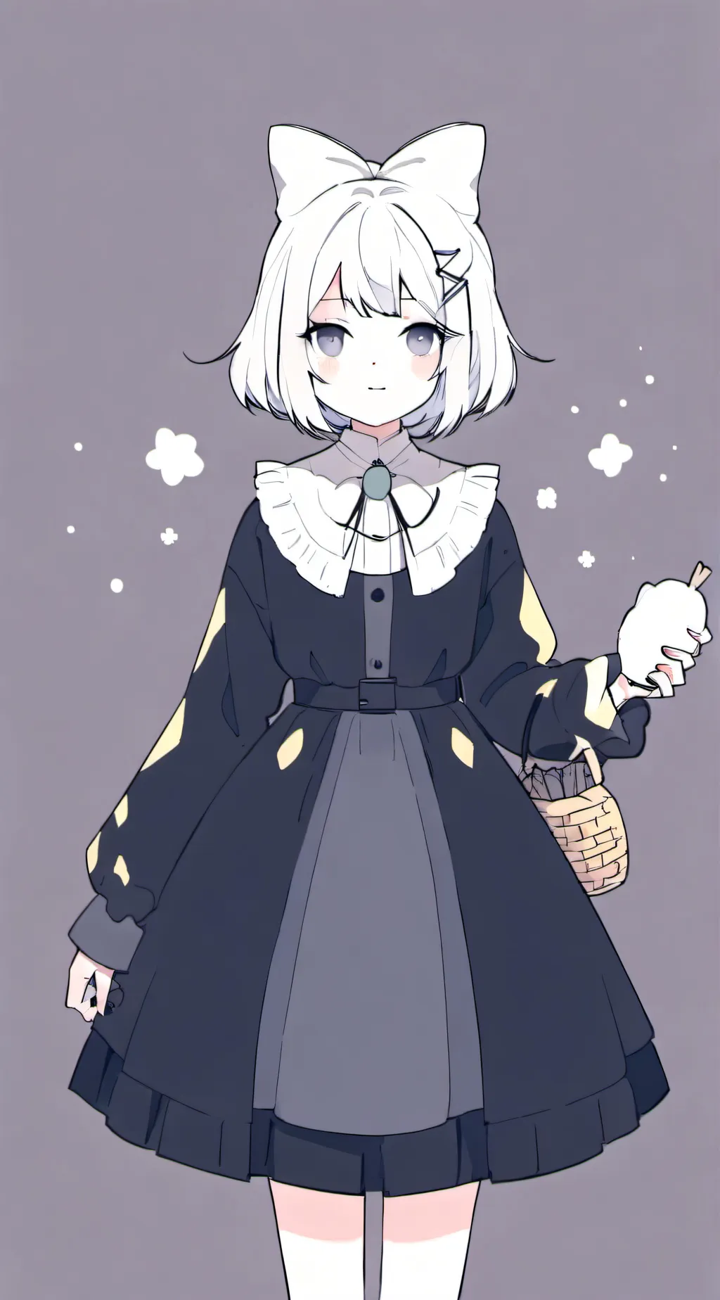 ai character: cat girl background