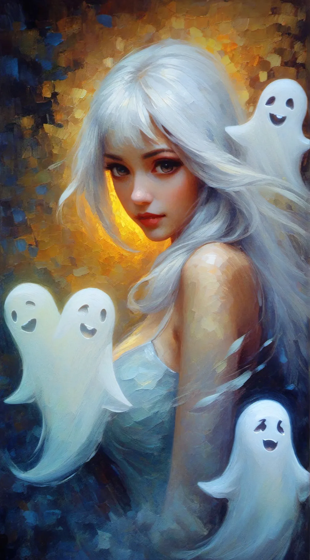 ai character: Frankie👻☠️👽 background